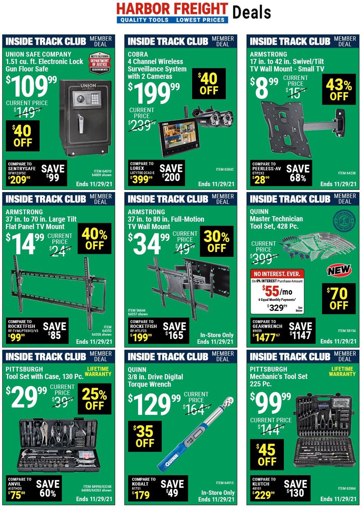 Catalogue Harbor Freight from 11/22/2021