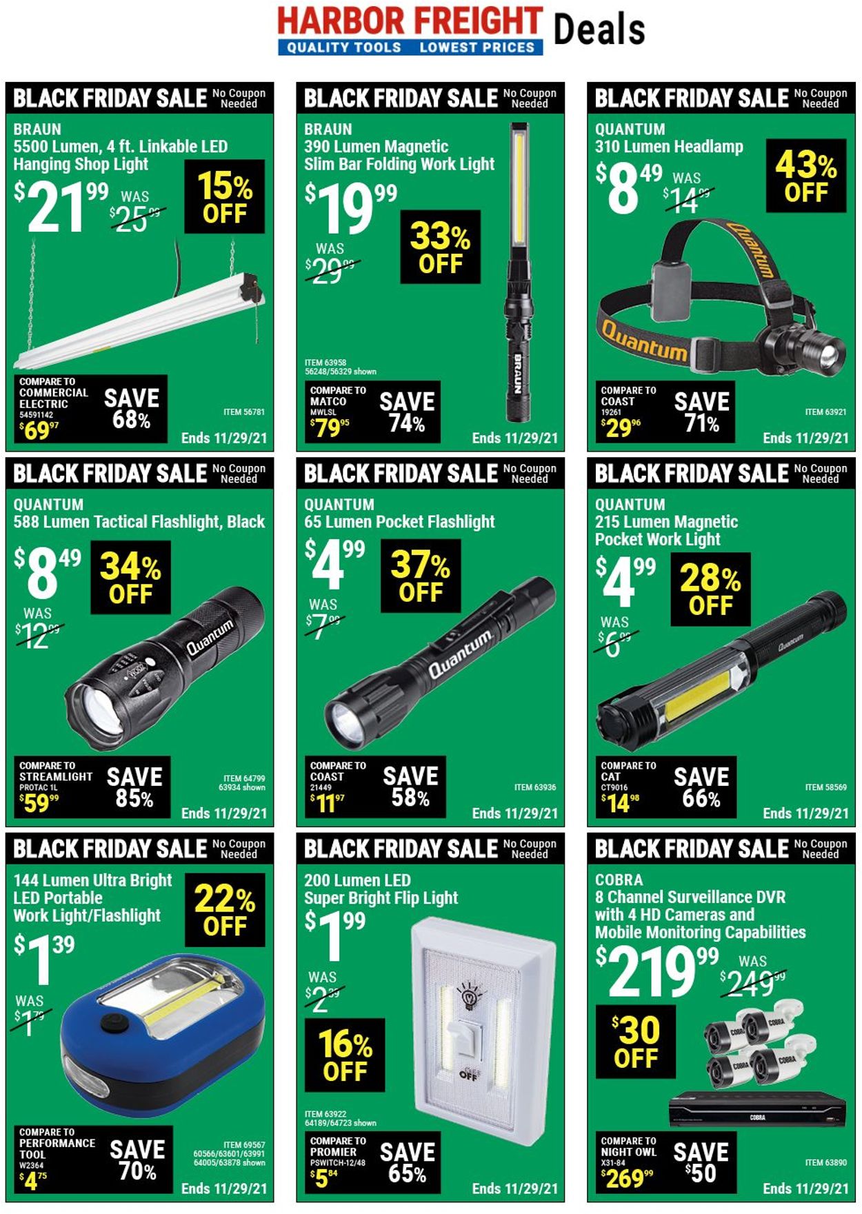 Catalogue Harbor Freight BLACK FRIDAY AD 2021 from 11/26/2021