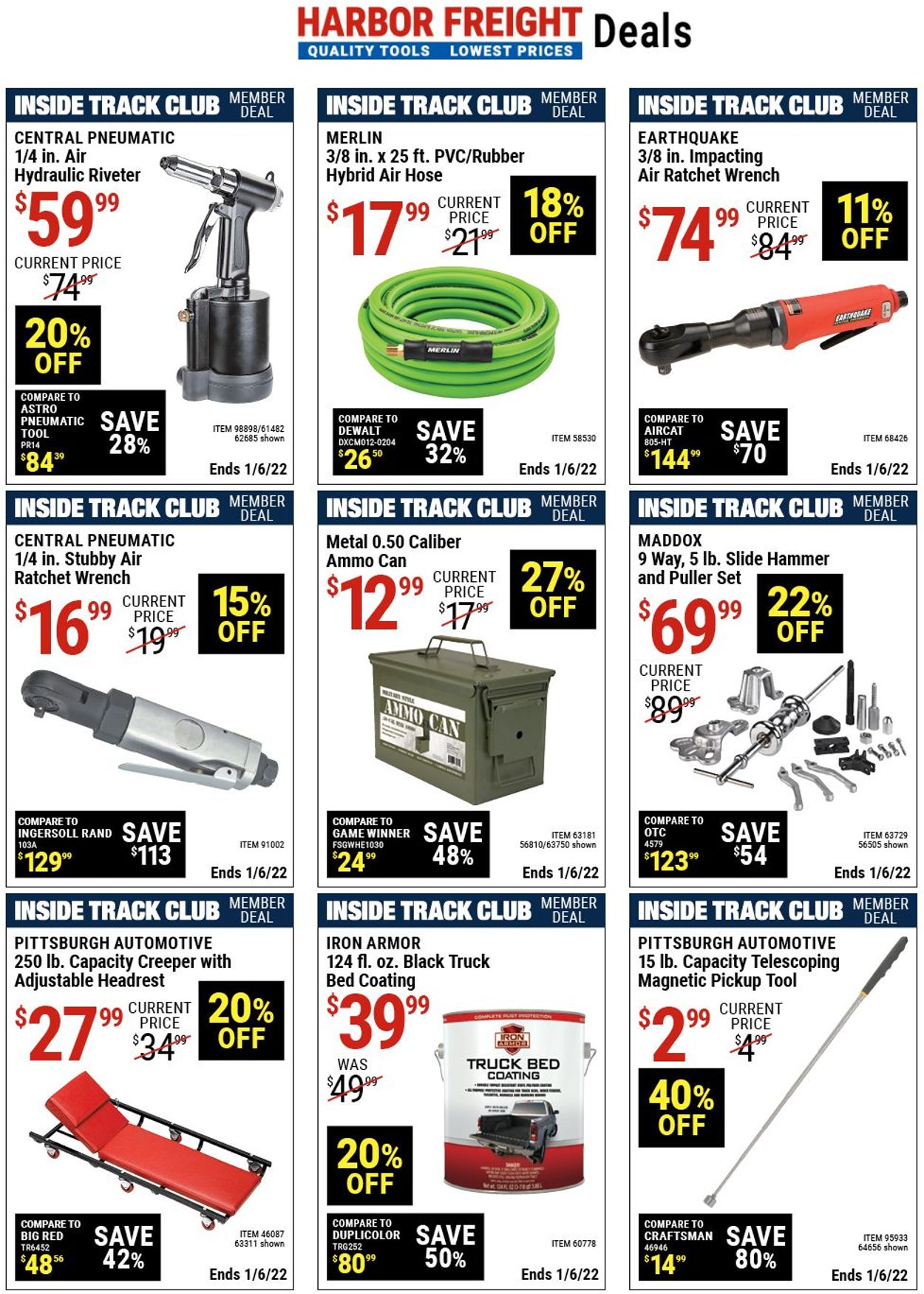Catalogue Harbor Freight from 12/09/2021