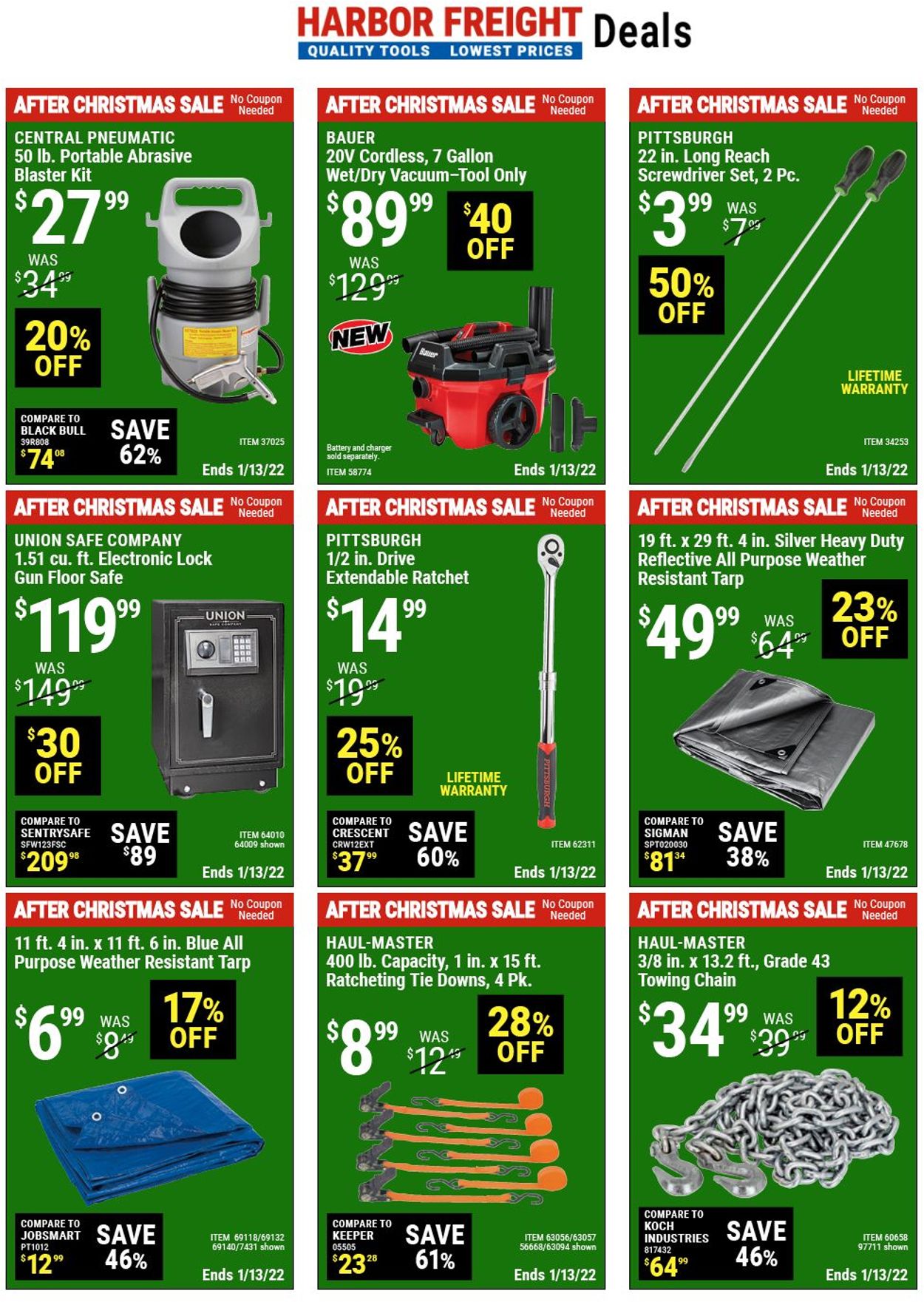 Catalogue Harbor Freight from 12/27/2021