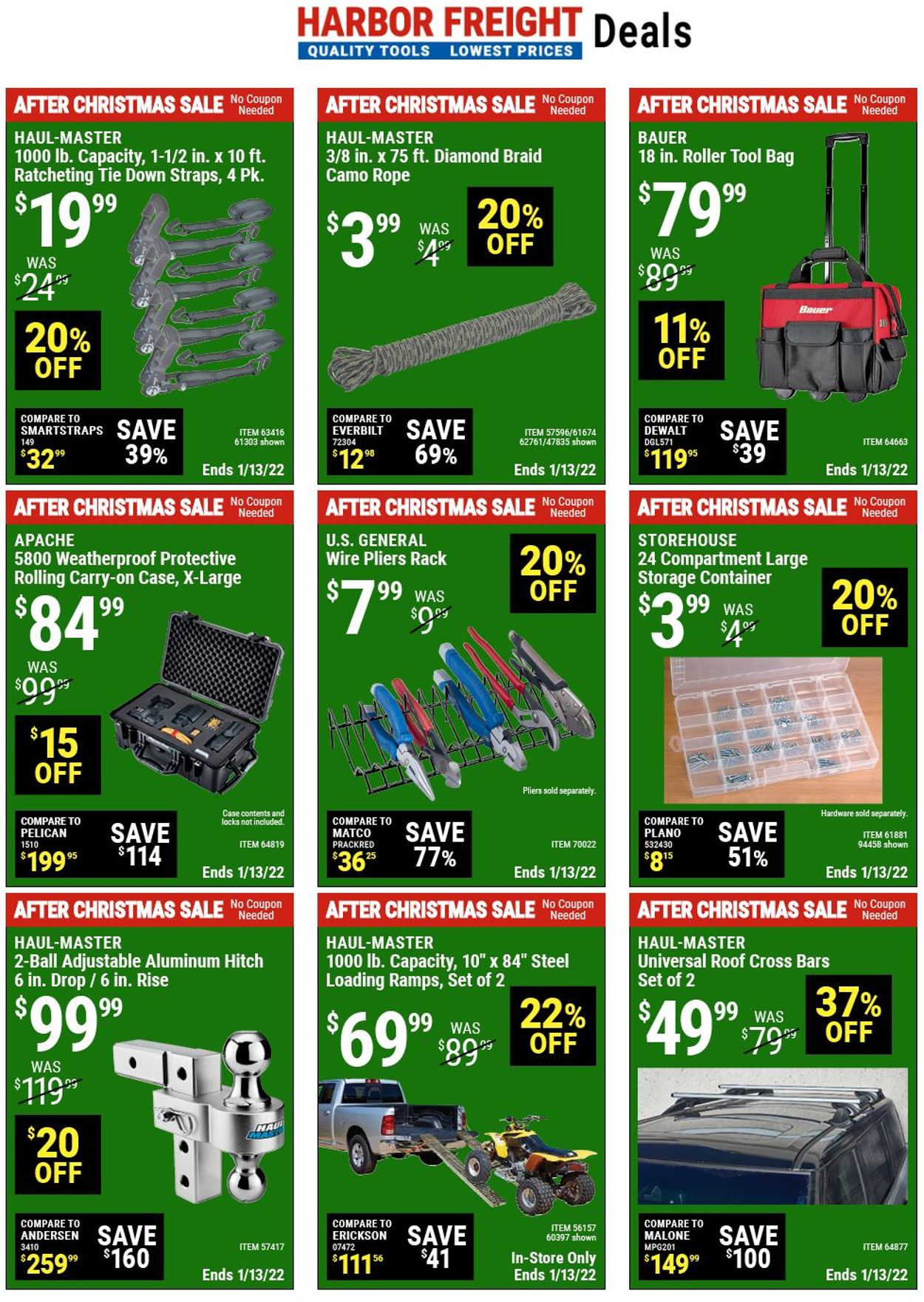 Catalogue Harbor Freight from 12/27/2021