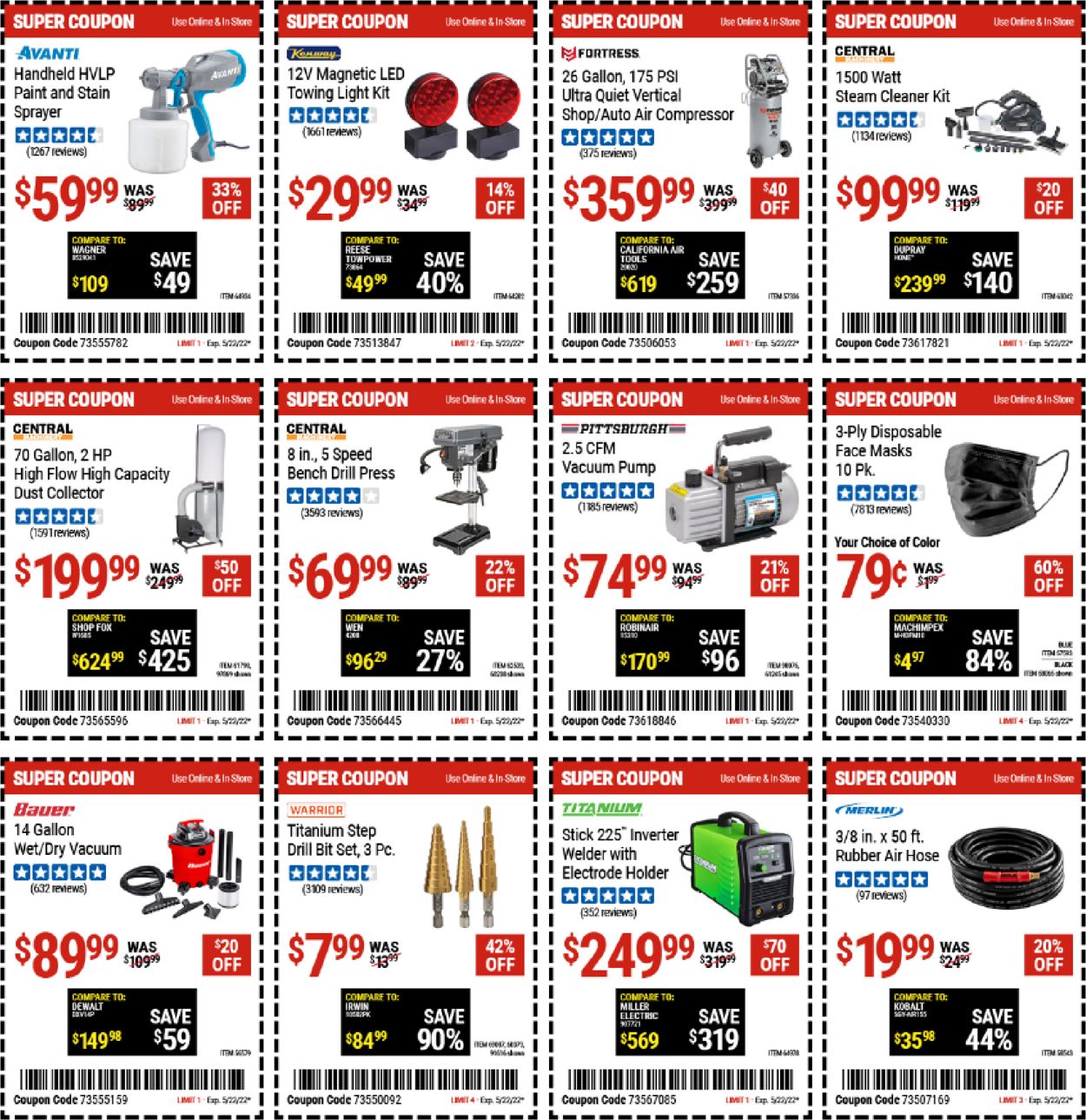Catalogue Harbor Freight from 05/09/2022