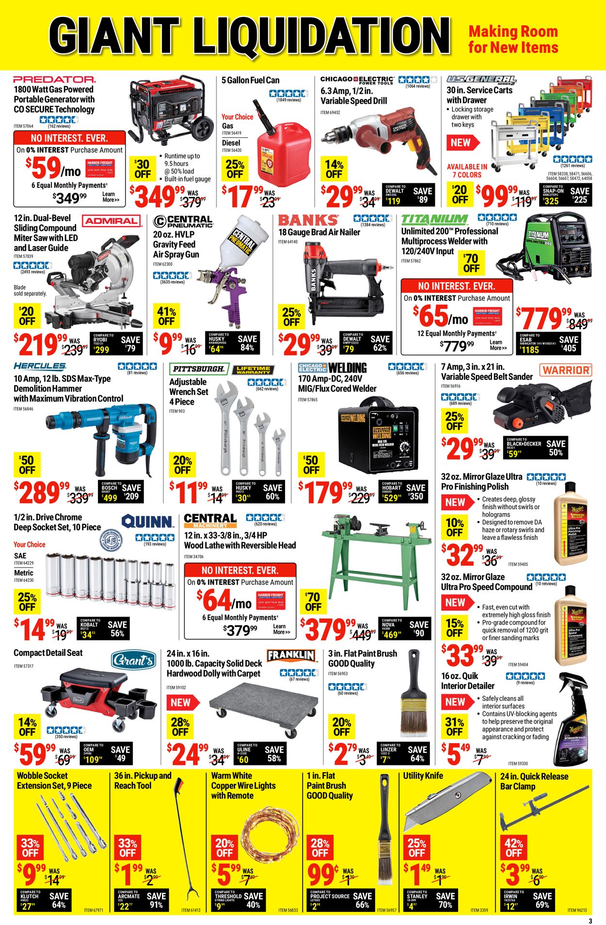 Catalogue Harbor Freight from 07/25/2022