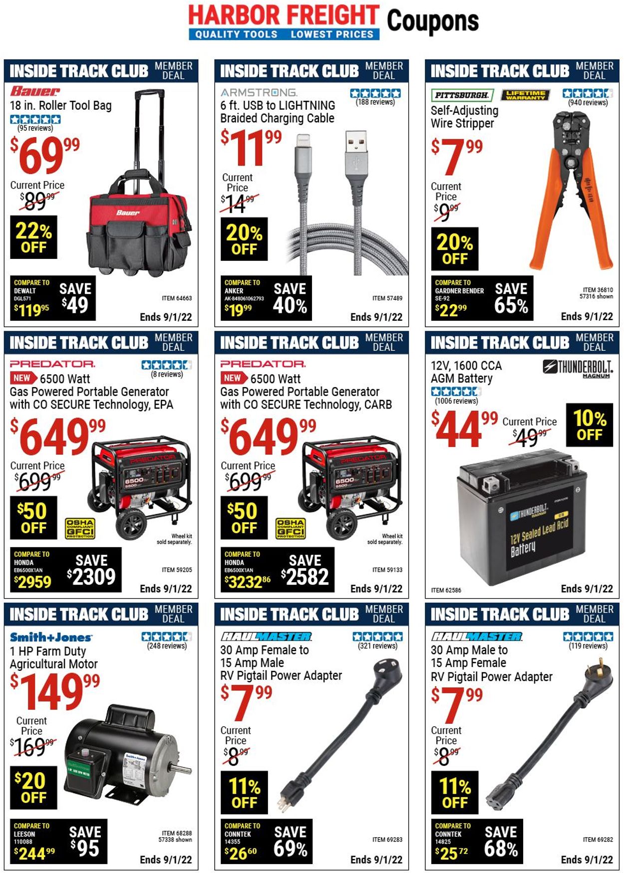 Catalogue Harbor Freight from 08/04/2022