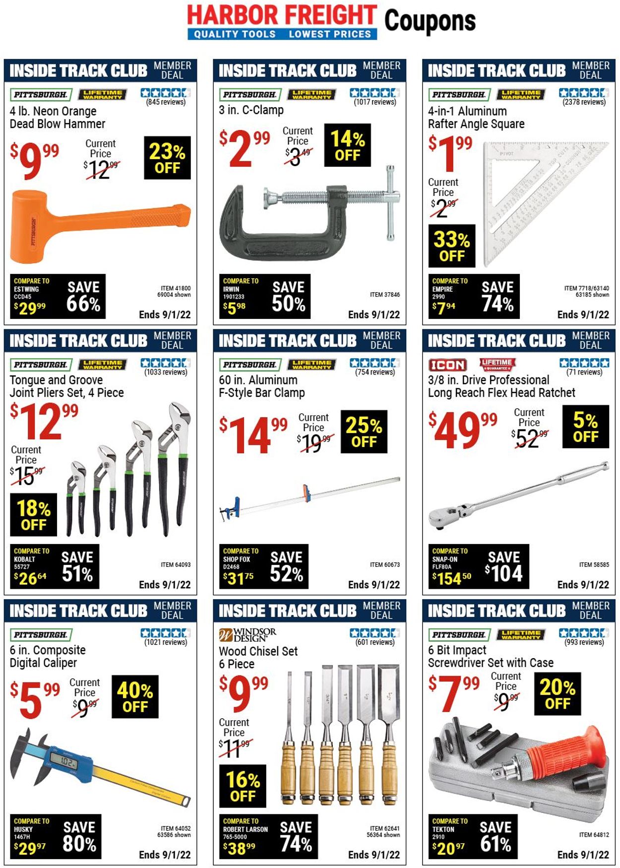 Catalogue Harbor Freight from 08/04/2022