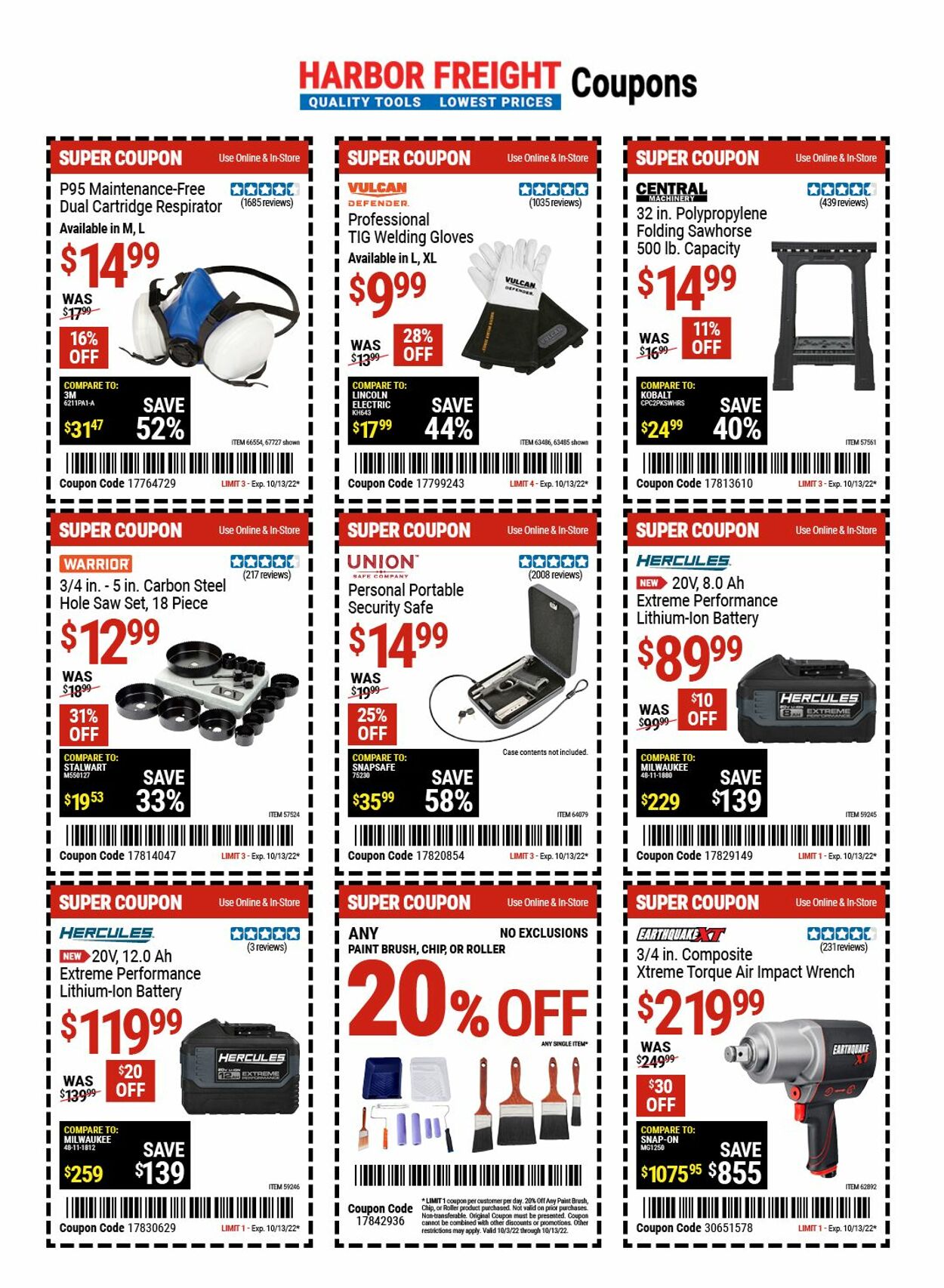 Catalogue Harbor Freight from 09/09/2022