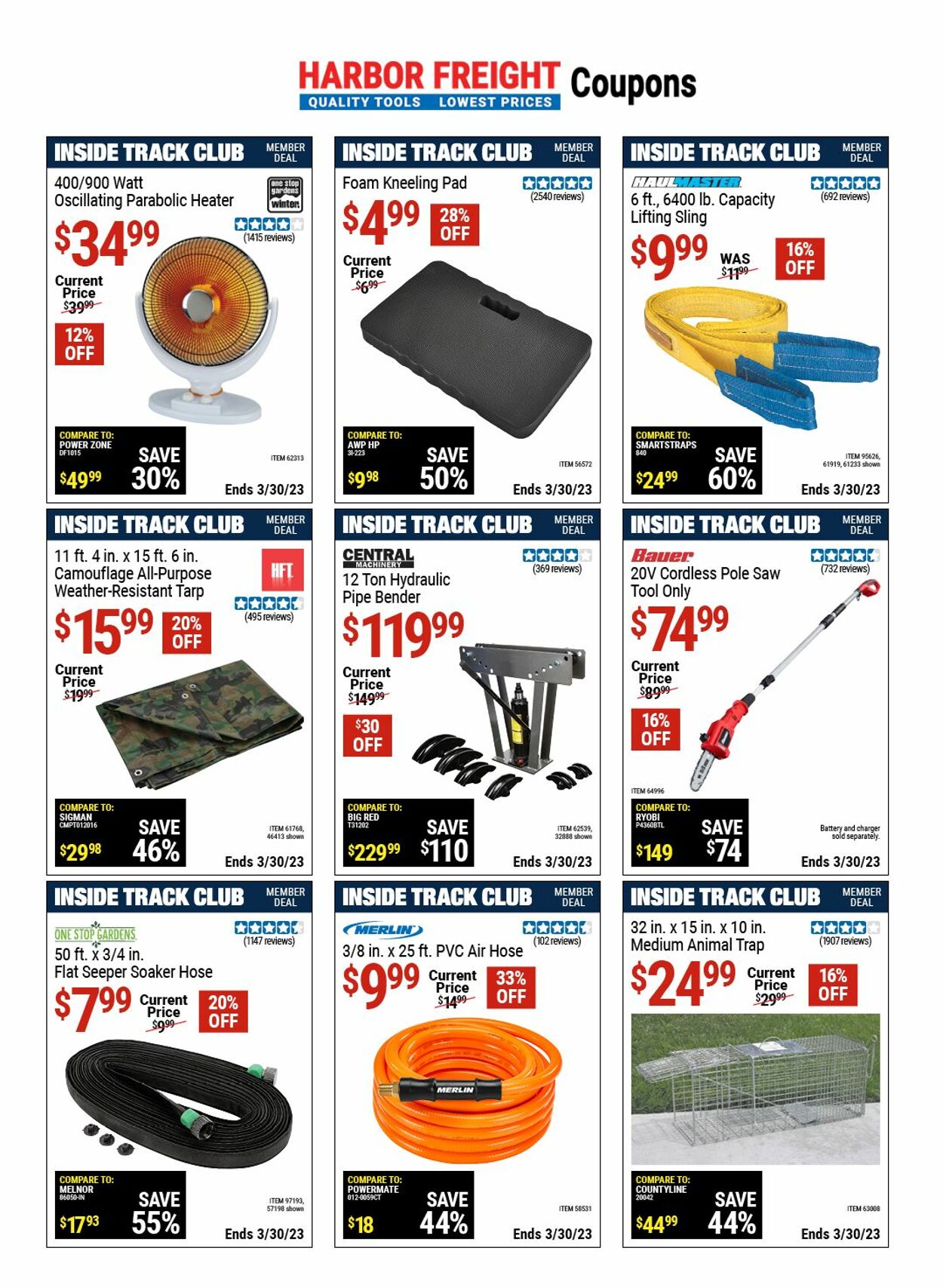 Catalogue Harbor Freight from 03/23/2023