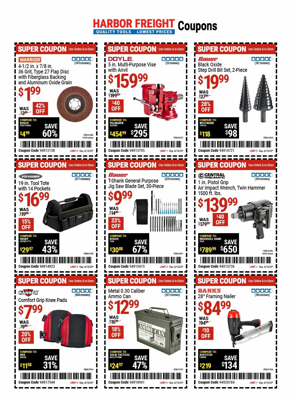 Catalogue Harbor Freight from 04/06/2023