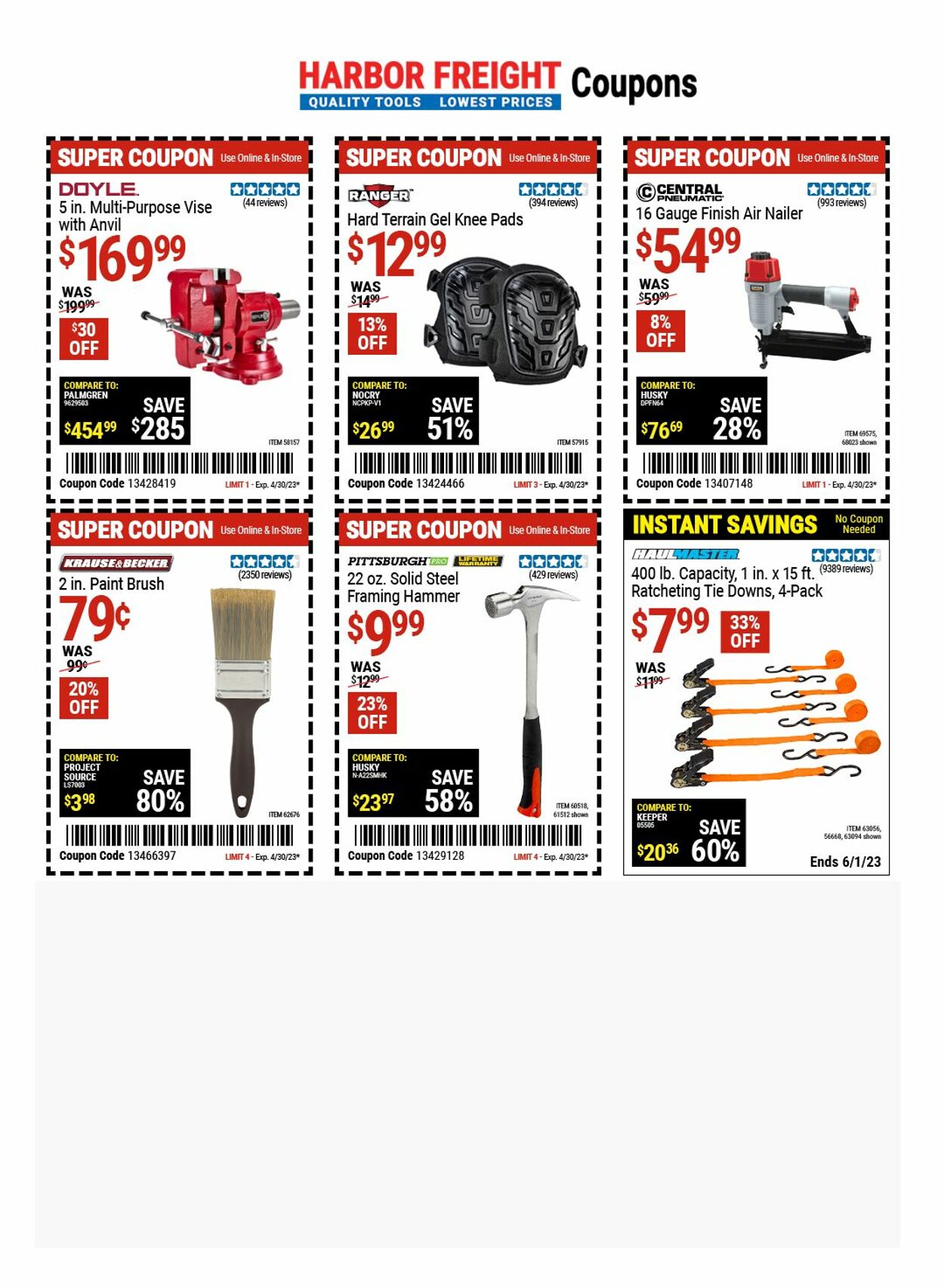 Catalogue Harbor Freight from 04/27/2023