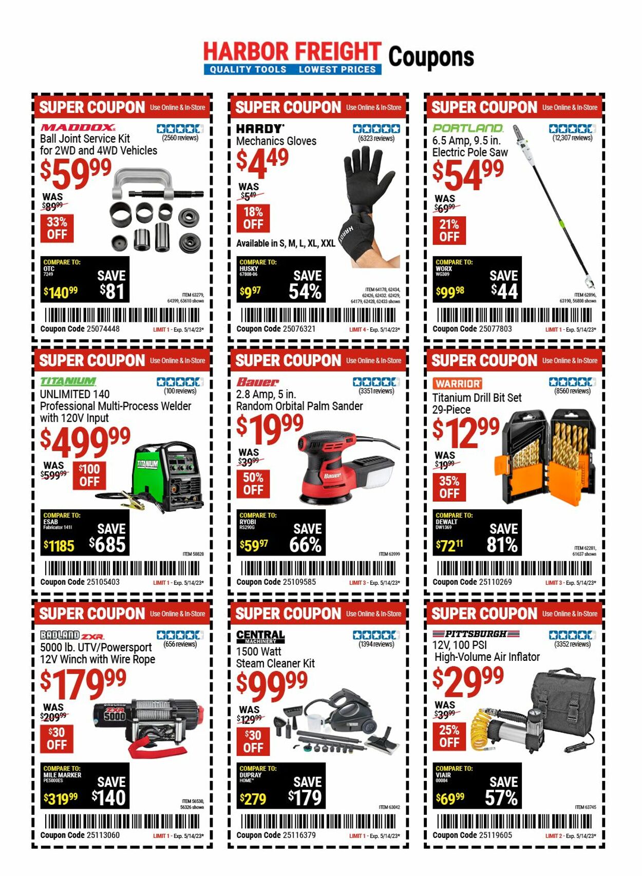 Catalogue Harbor Freight from 05/04/2023