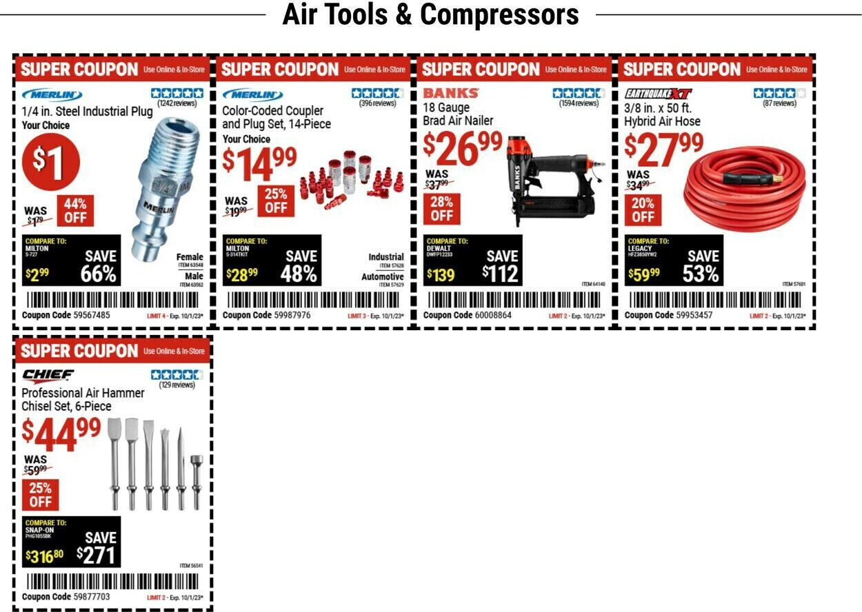 Catalogue Harbor Freight from 09/28/2023