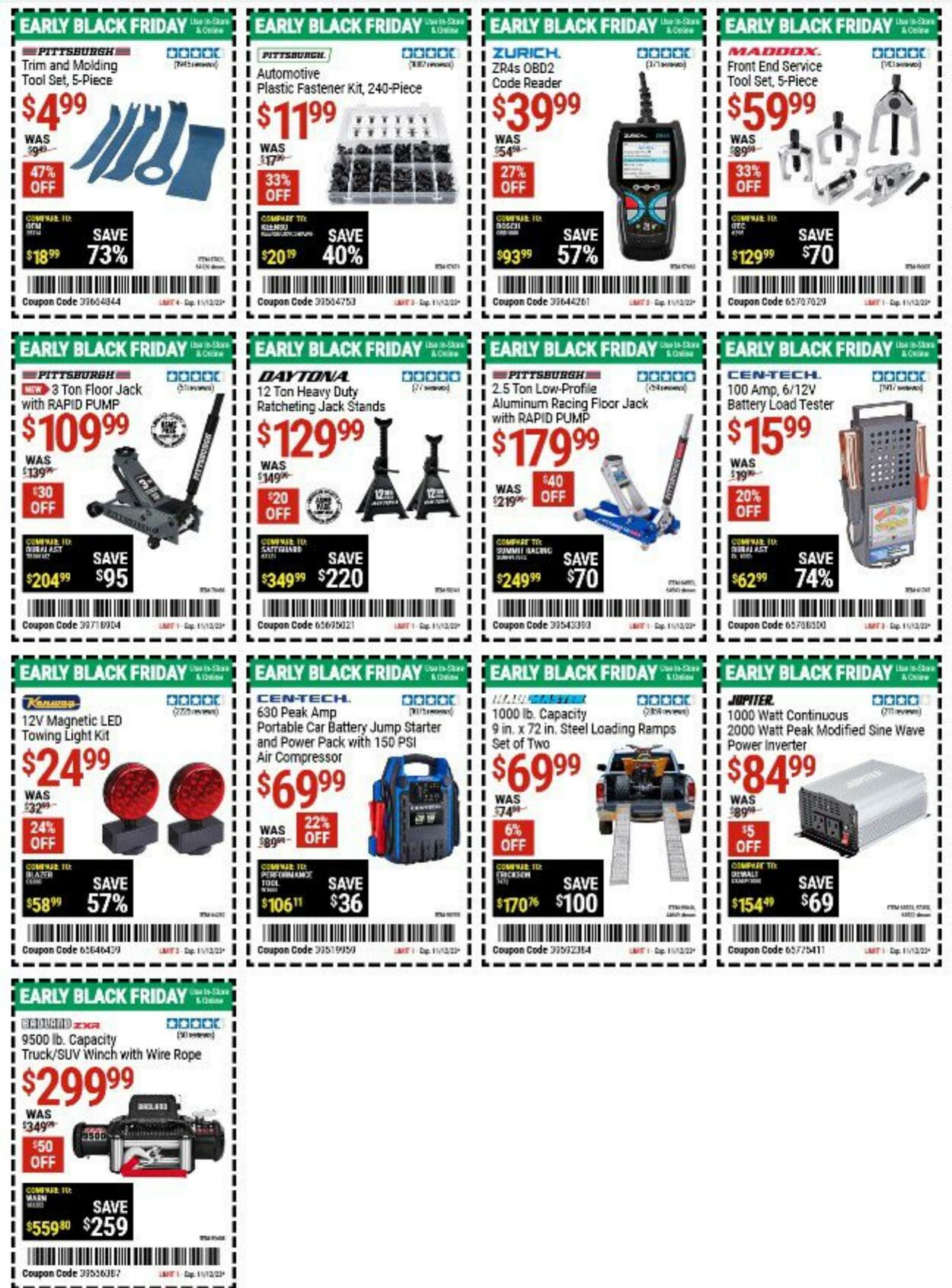 Catalogue Harbor Freight from 10/30/2023