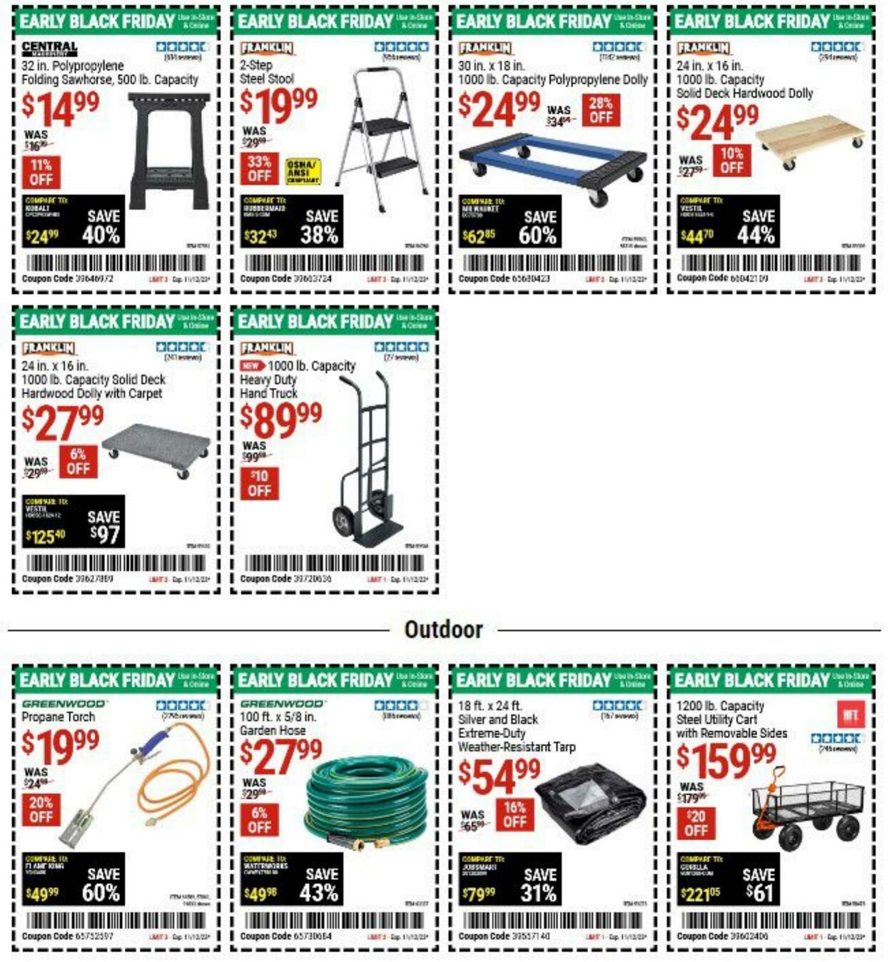 Catalogue Harbor Freight from 10/30/2023