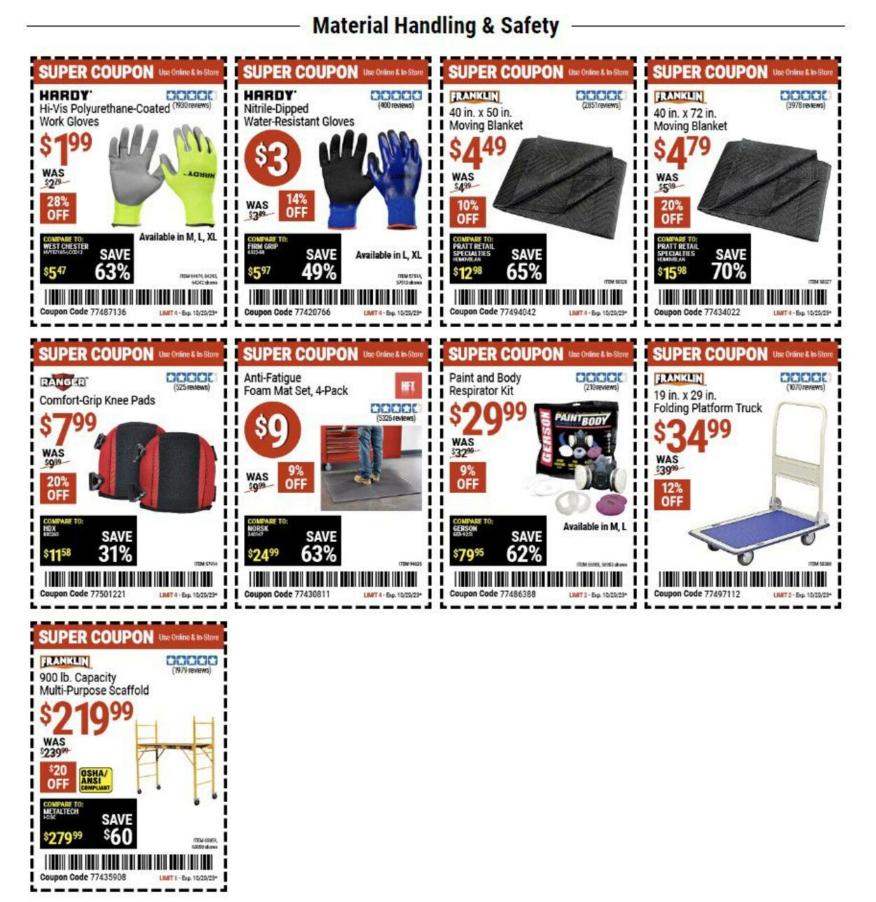 Catalogue Harbor Freight from 10/16/2023