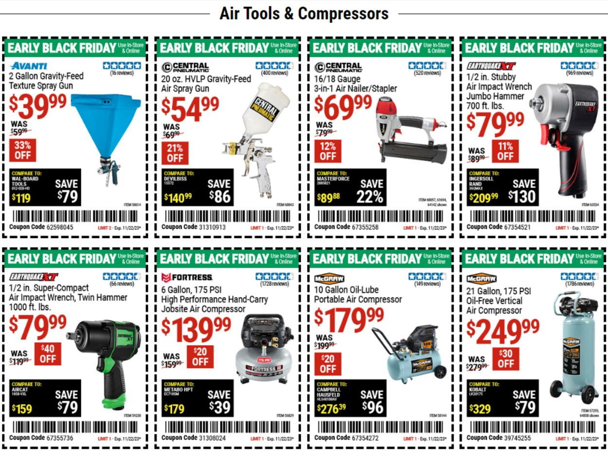 Catalogue Harbor Freight from 11/13/2023