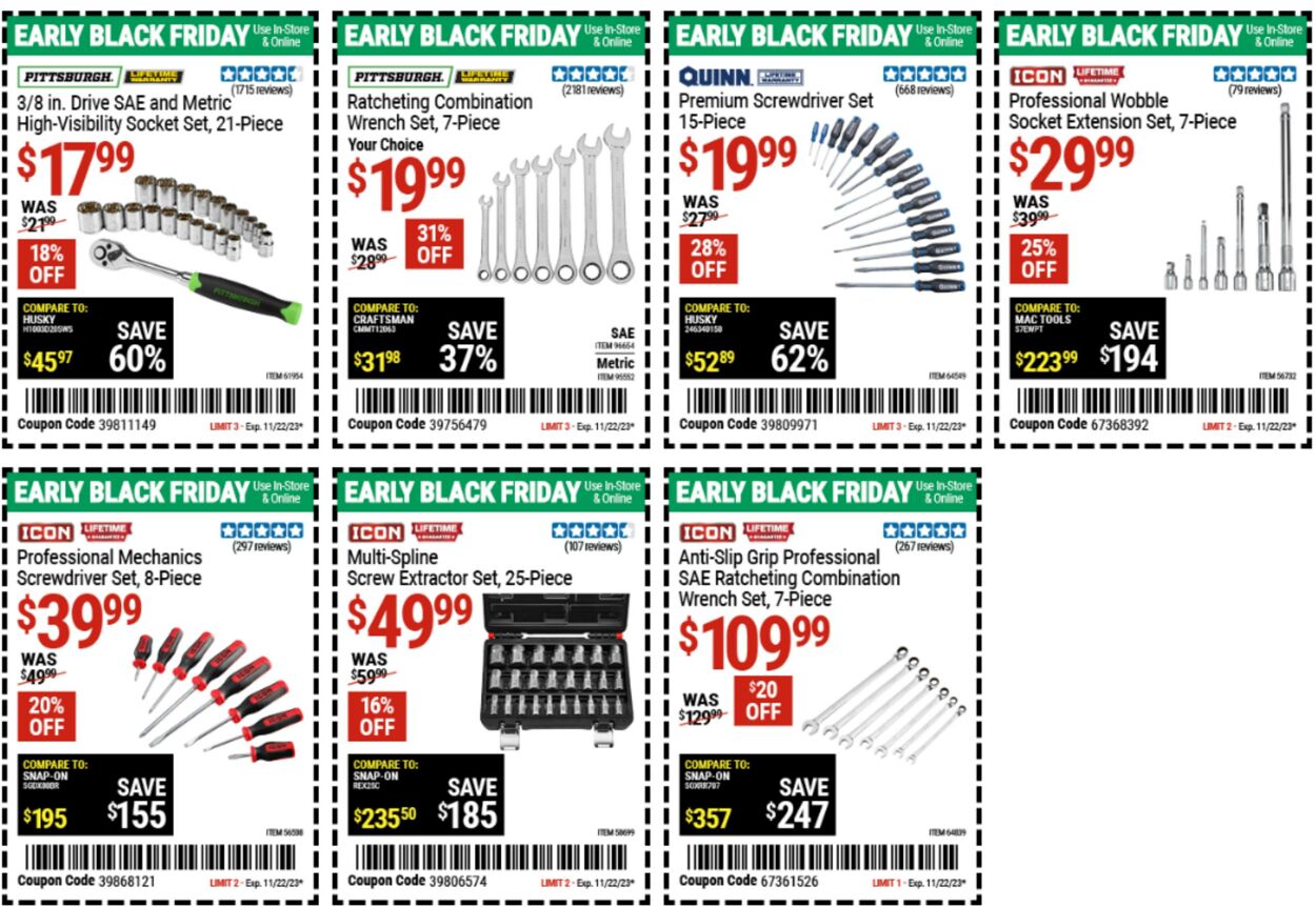 Catalogue Harbor Freight from 11/13/2023