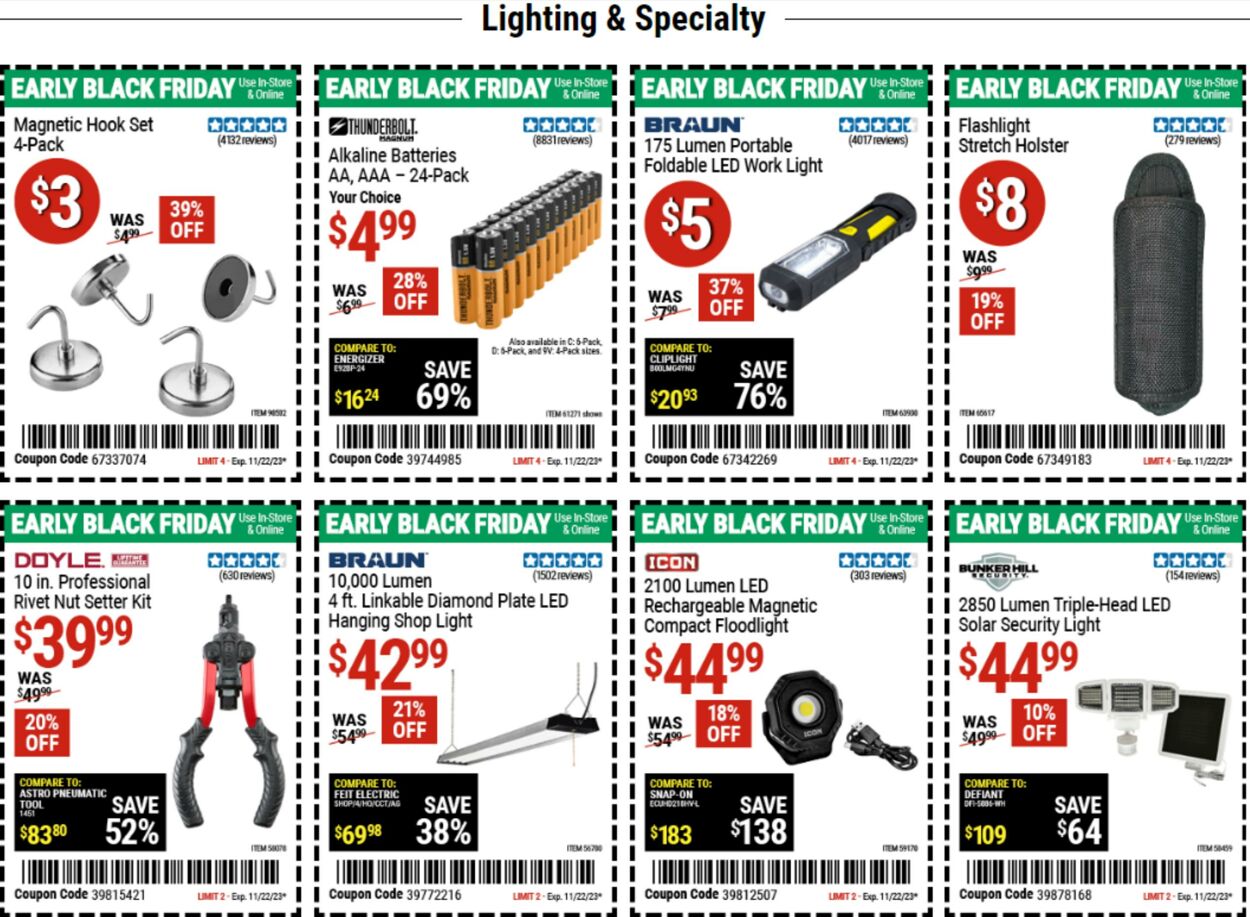 Catalogue Harbor Freight from 11/13/2023