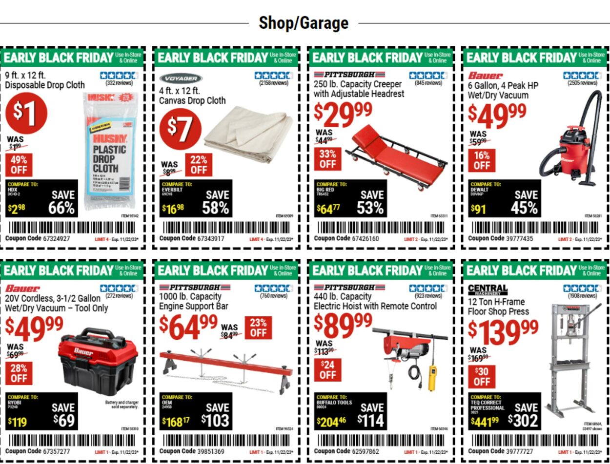 Catalogue Harbor Freight from 11/13/2023