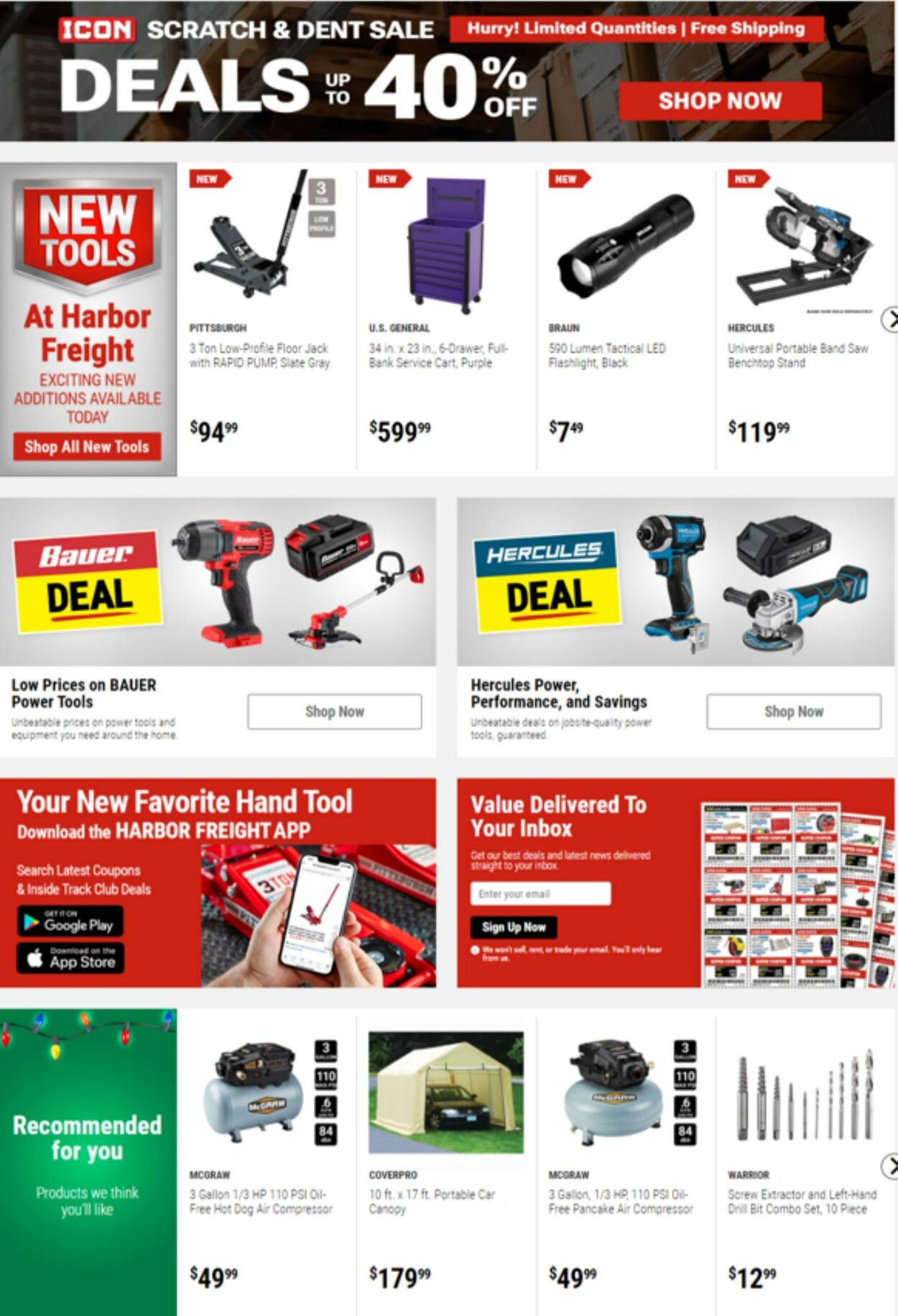 Catalogue Harbor Freight from 11/24/2023