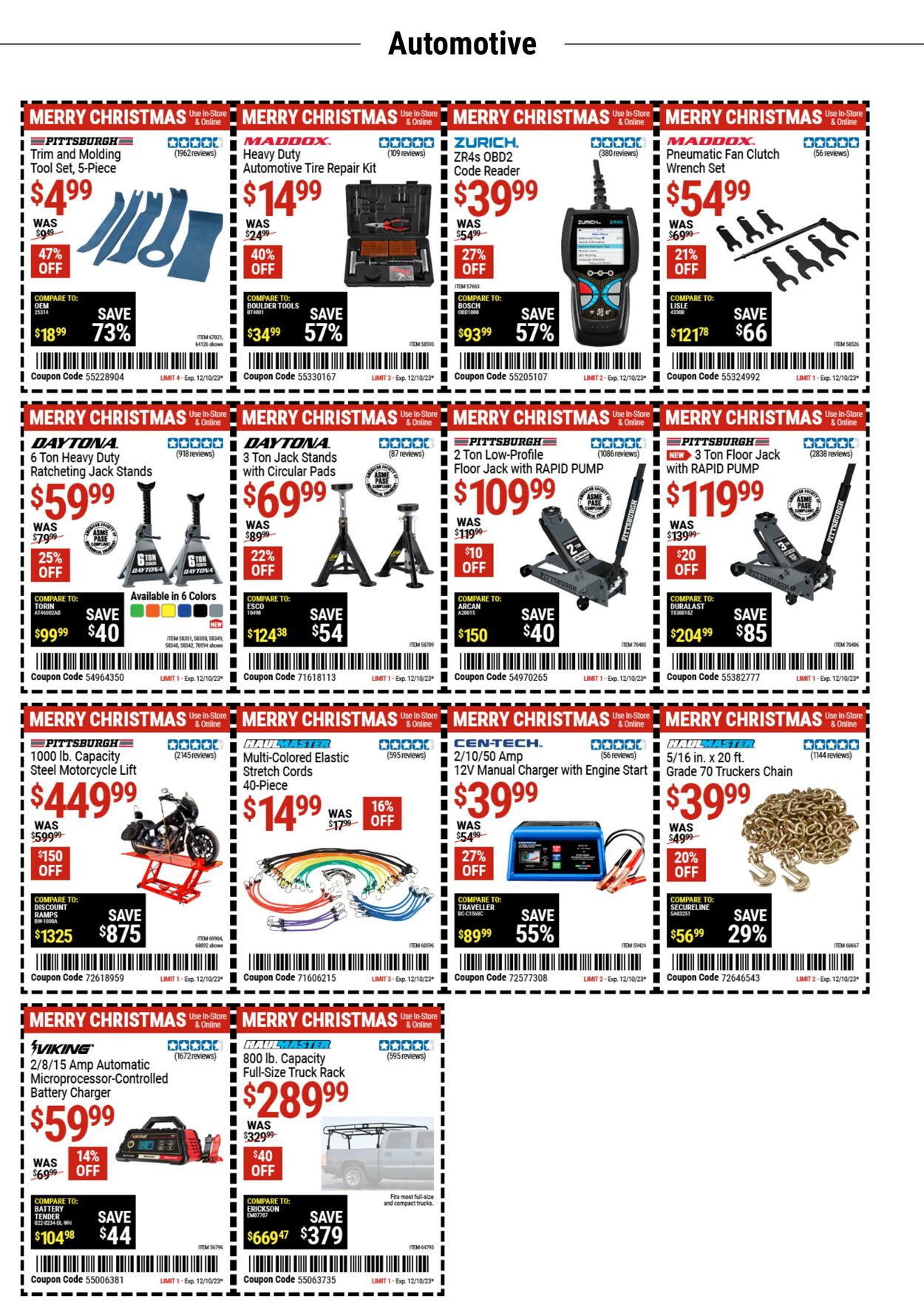 Catalogue Harbor Freight from 12/05/2023