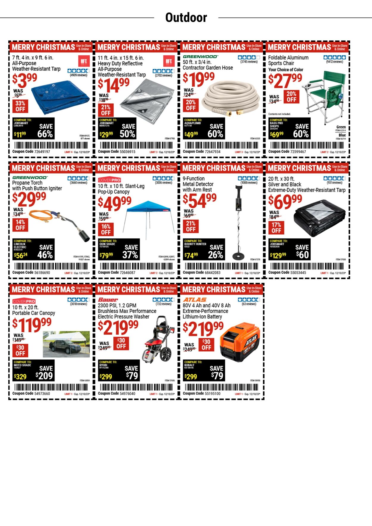 Catalogue Harbor Freight from 12/05/2023