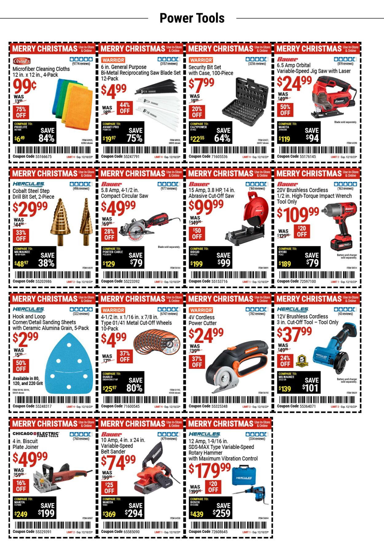 Catalogue Harbor Freight from 12/05/2023