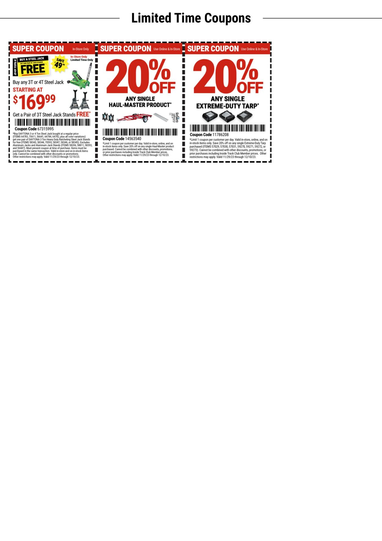 Catalogue Harbor Freight from 12/05/2023