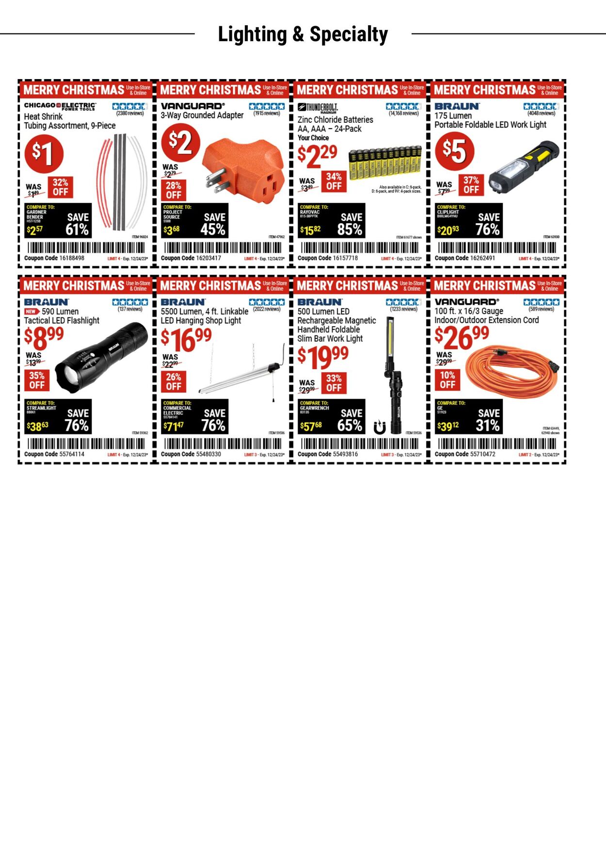 Catalogue Harbor Freight from 12/11/2023