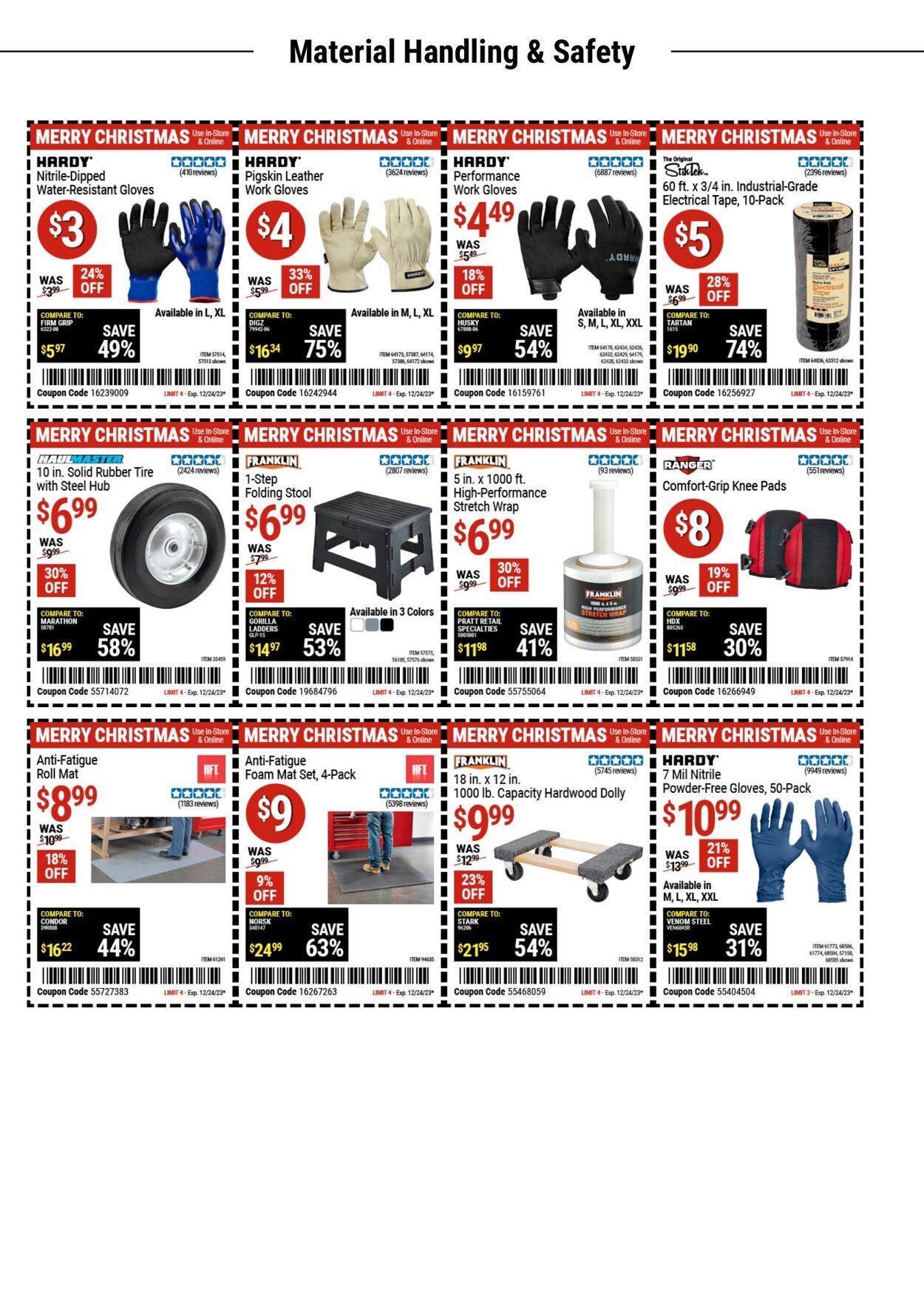 Catalogue Harbor Freight from 12/11/2023