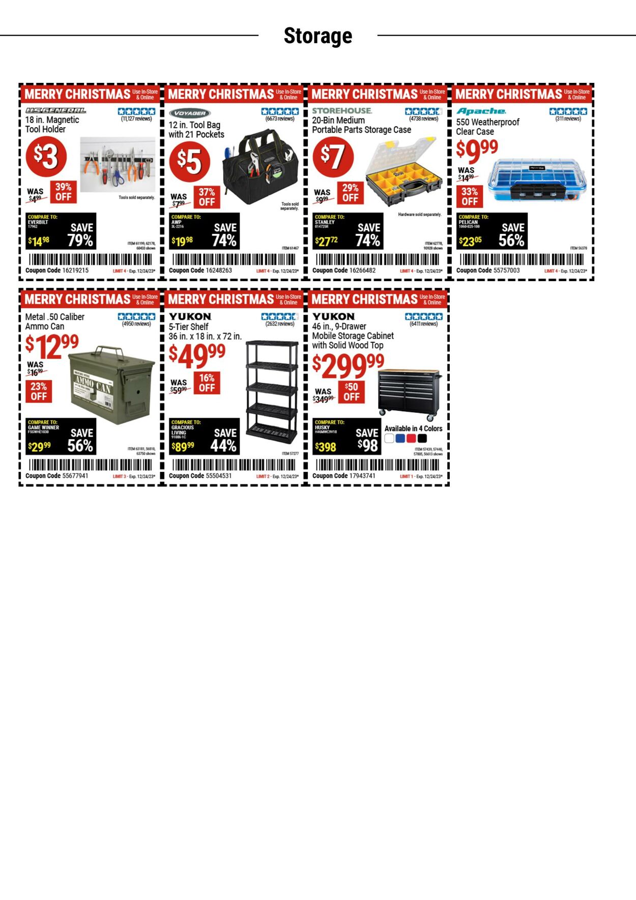 Catalogue Harbor Freight from 12/11/2023