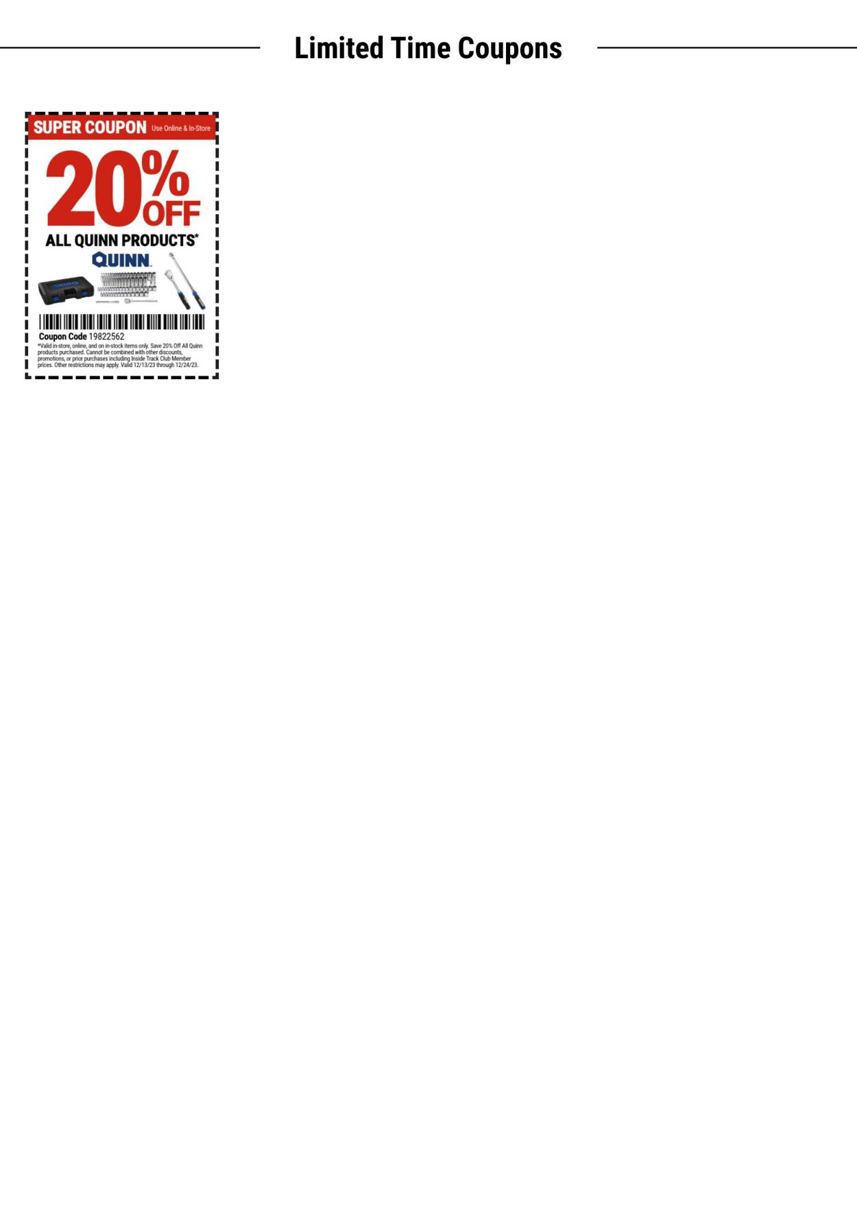 Catalogue Harbor Freight from 12/11/2023