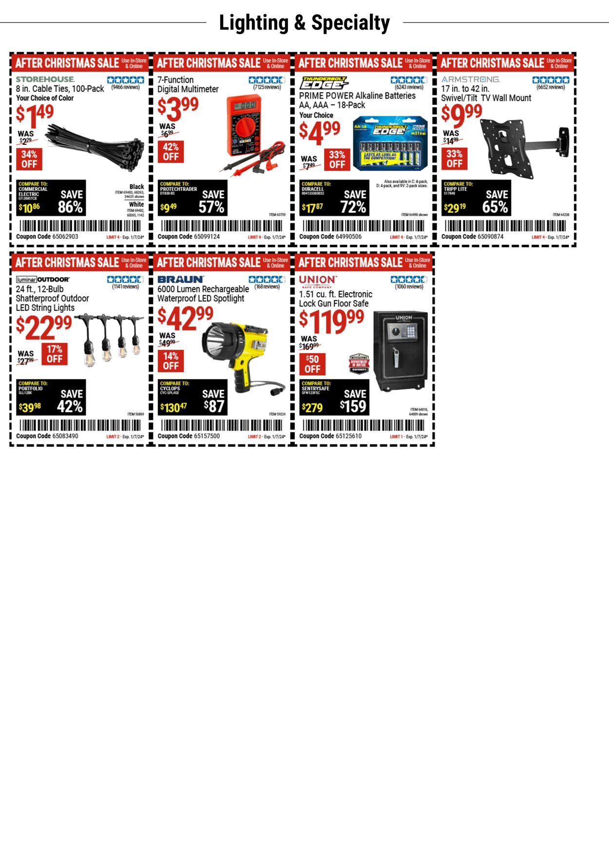 Catalogue Harbor Freight from 01/01/2024