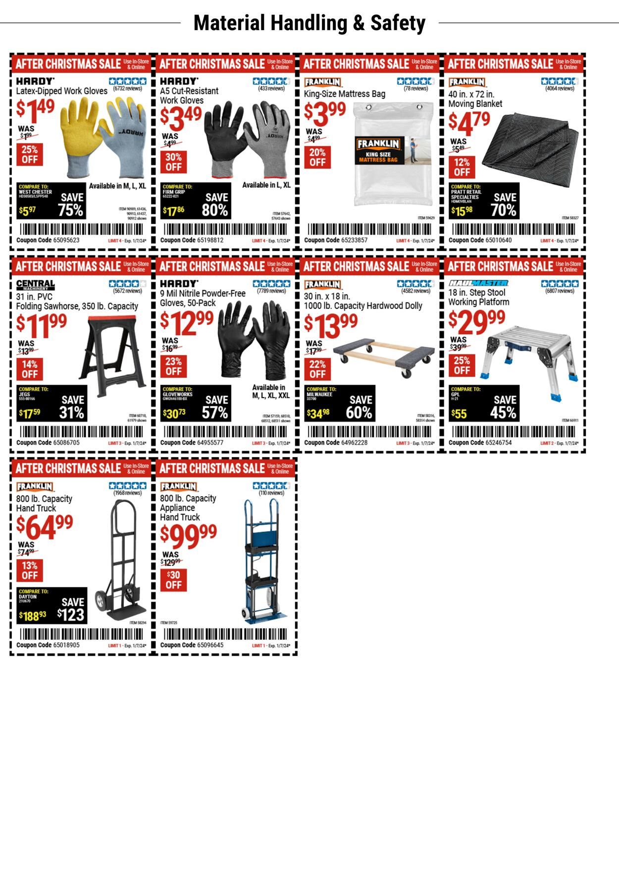 Catalogue Harbor Freight from 01/01/2024