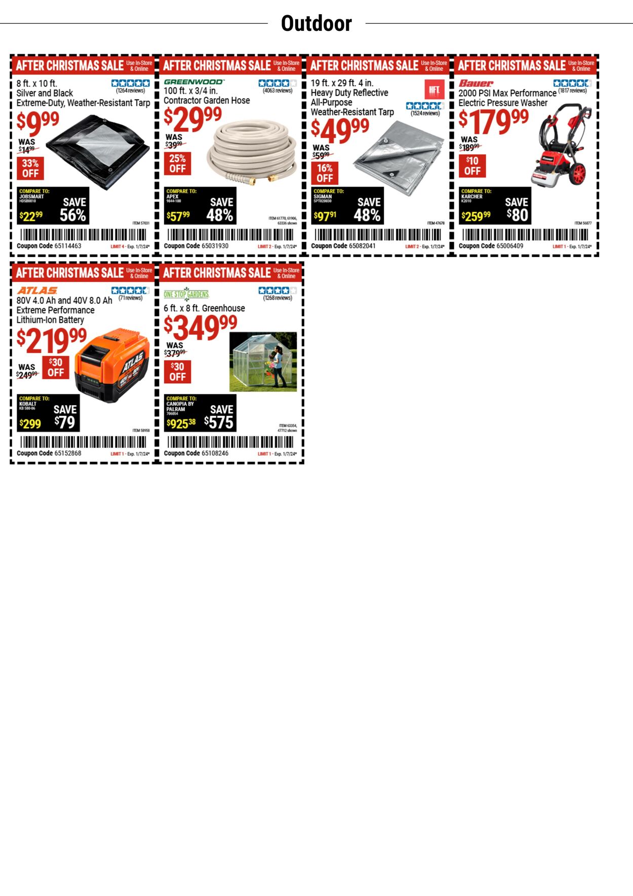 Catalogue Harbor Freight from 01/01/2024