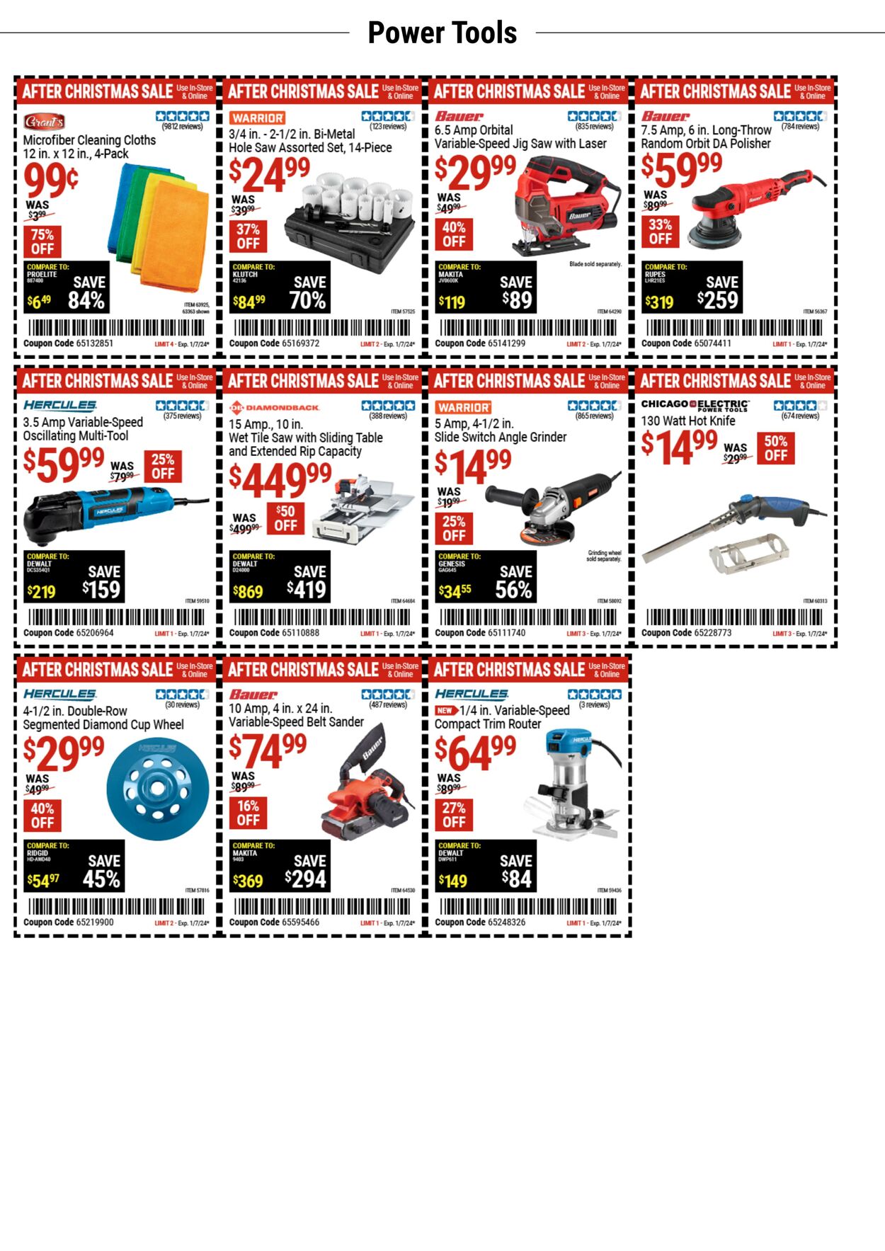 Catalogue Harbor Freight from 01/01/2024