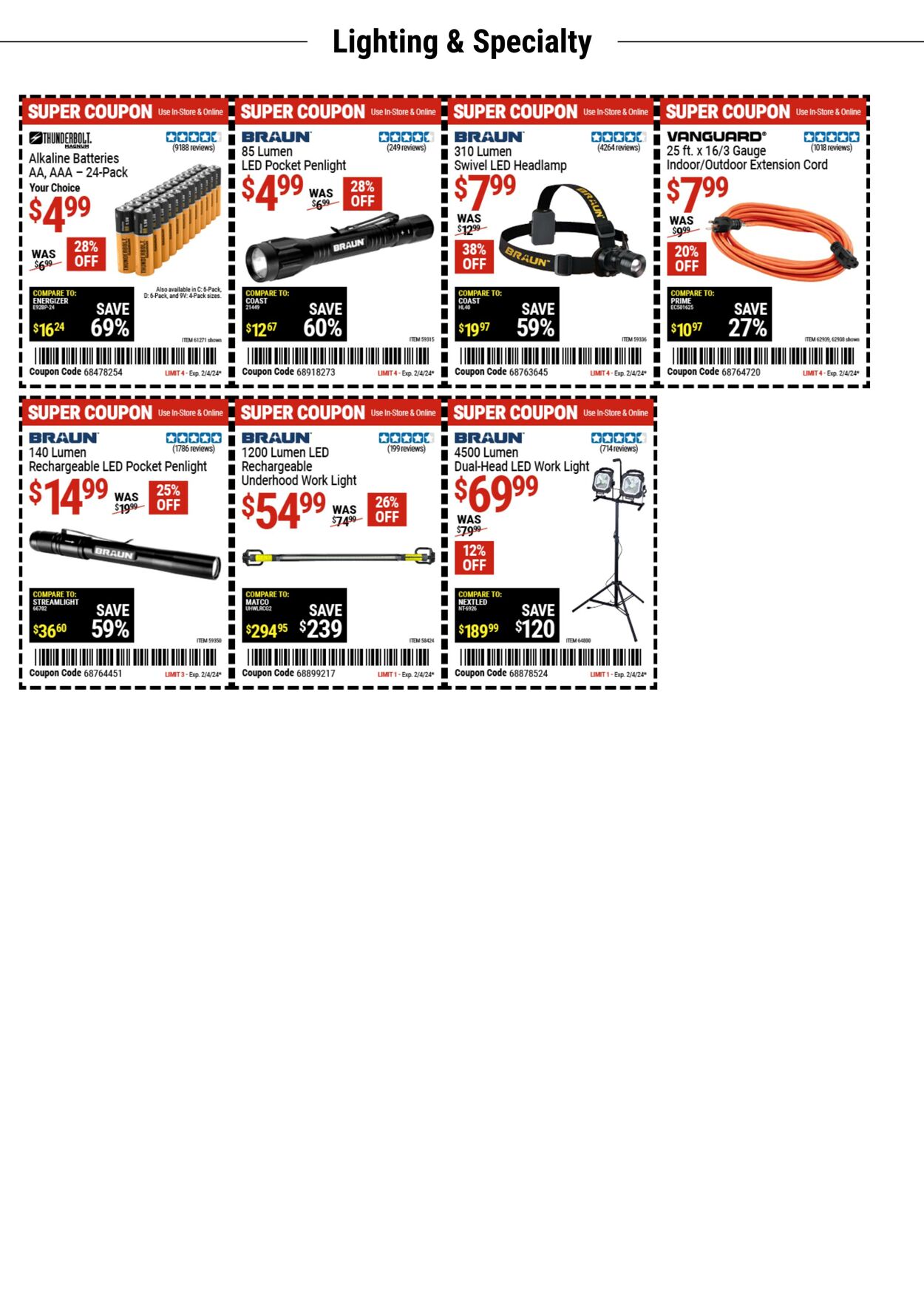 Catalogue Harbor Freight from 01/22/2024