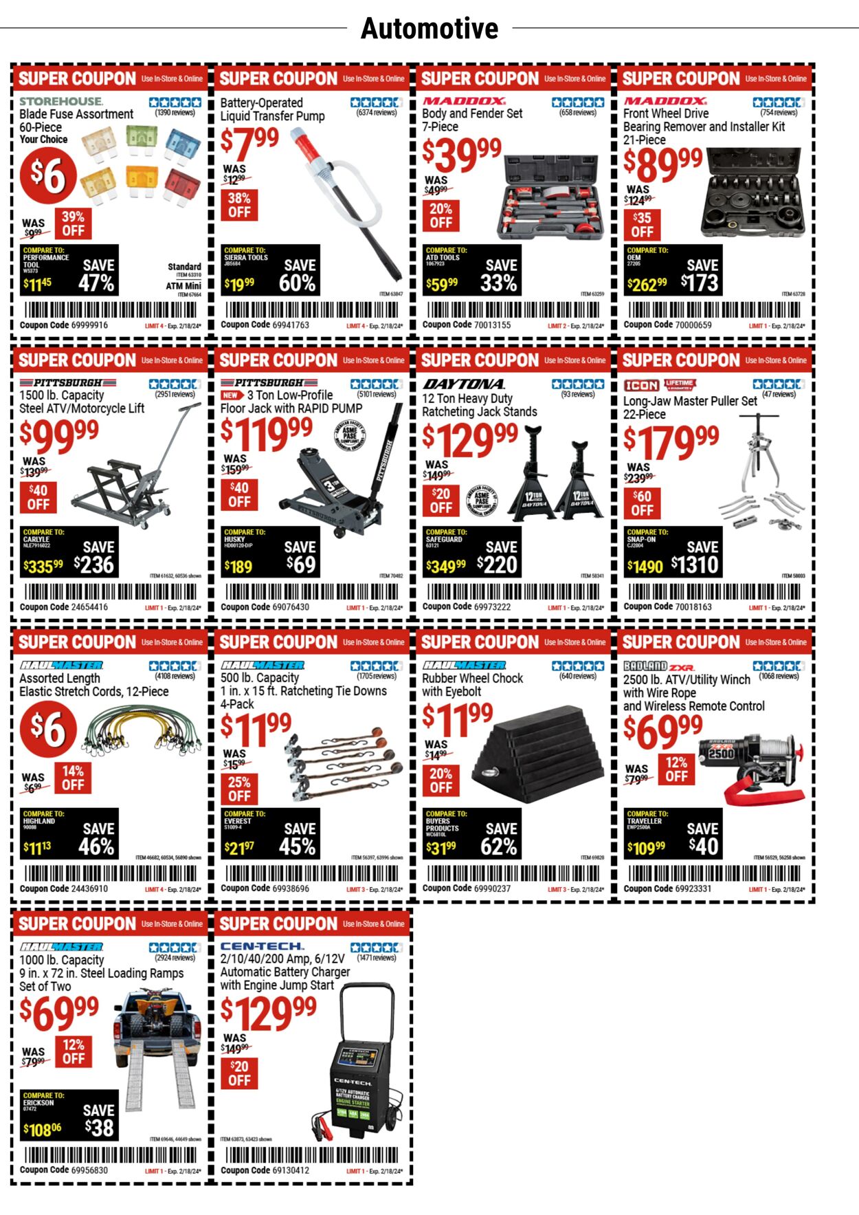 Catalogue Harbor Freight from 02/05/2024