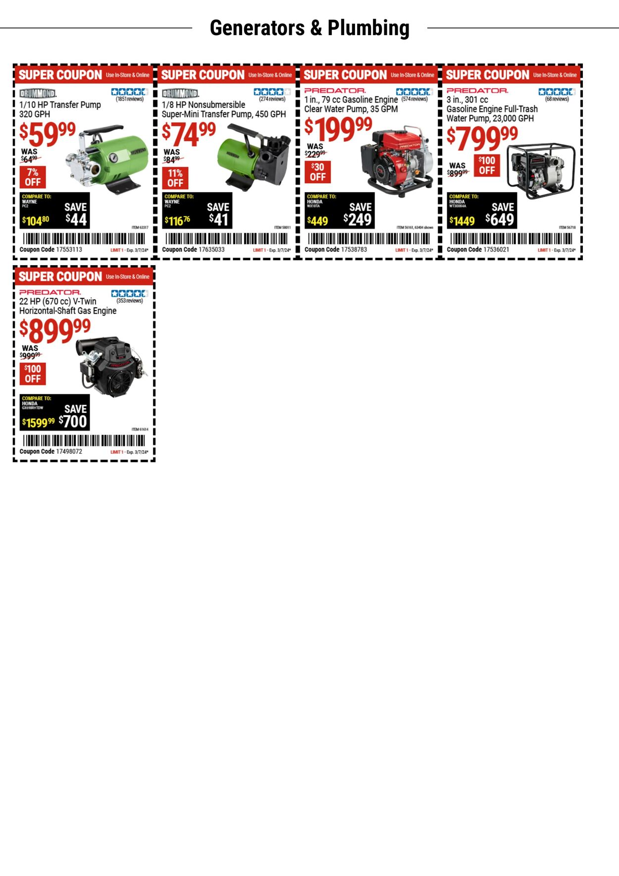 Catalogue Harbor Freight from 02/19/2024