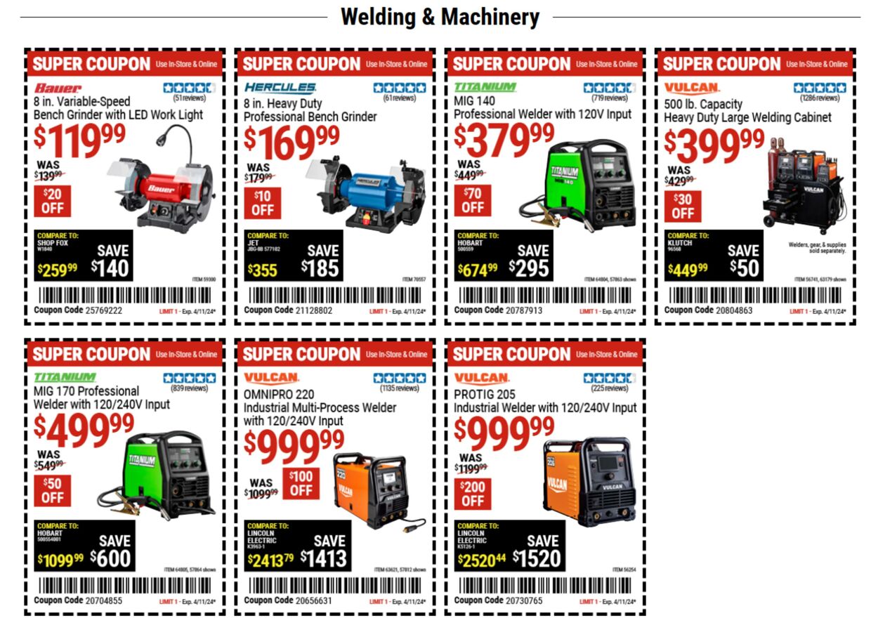Catalogue Harbor Freight from 03/28/2024