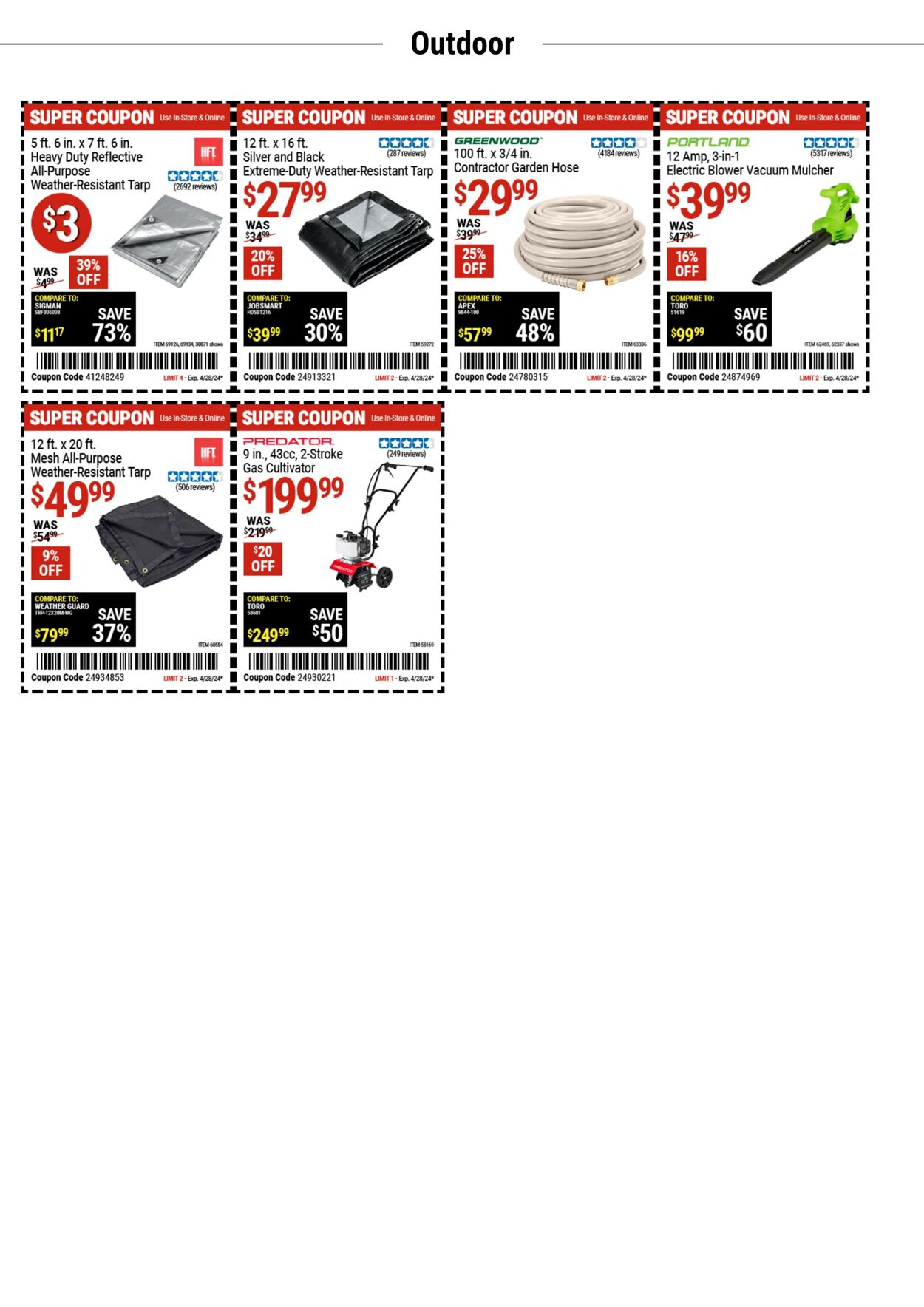 Catalogue Harbor Freight from 04/16/2024