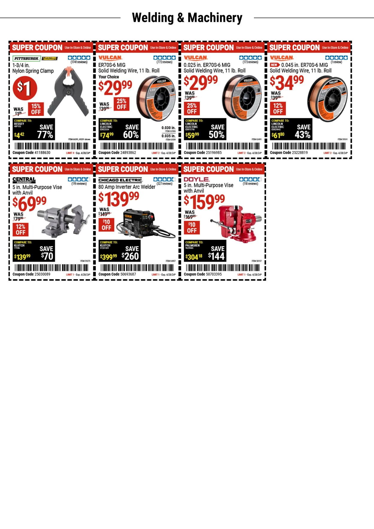 Catalogue Harbor Freight from 04/16/2024
