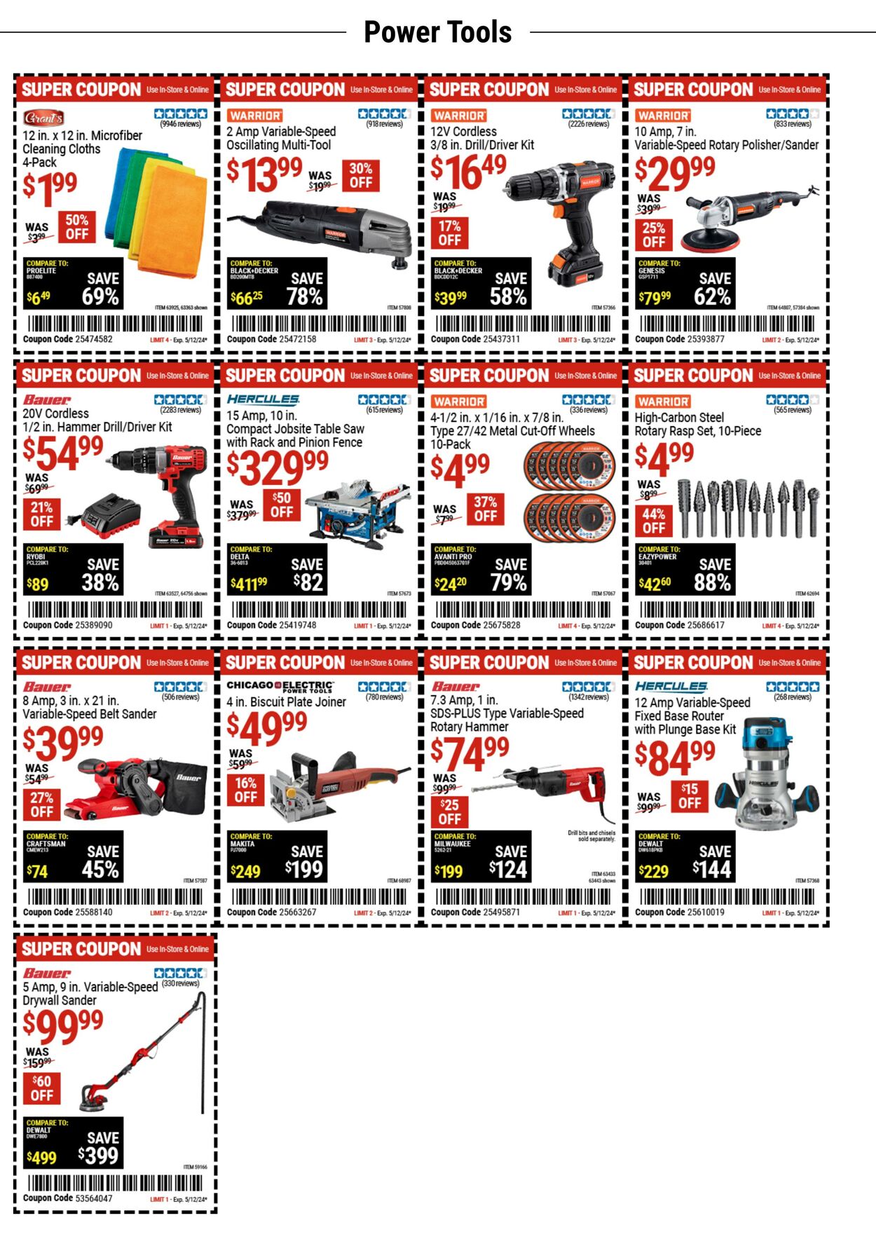Catalogue Harbor Freight from 04/29/2024