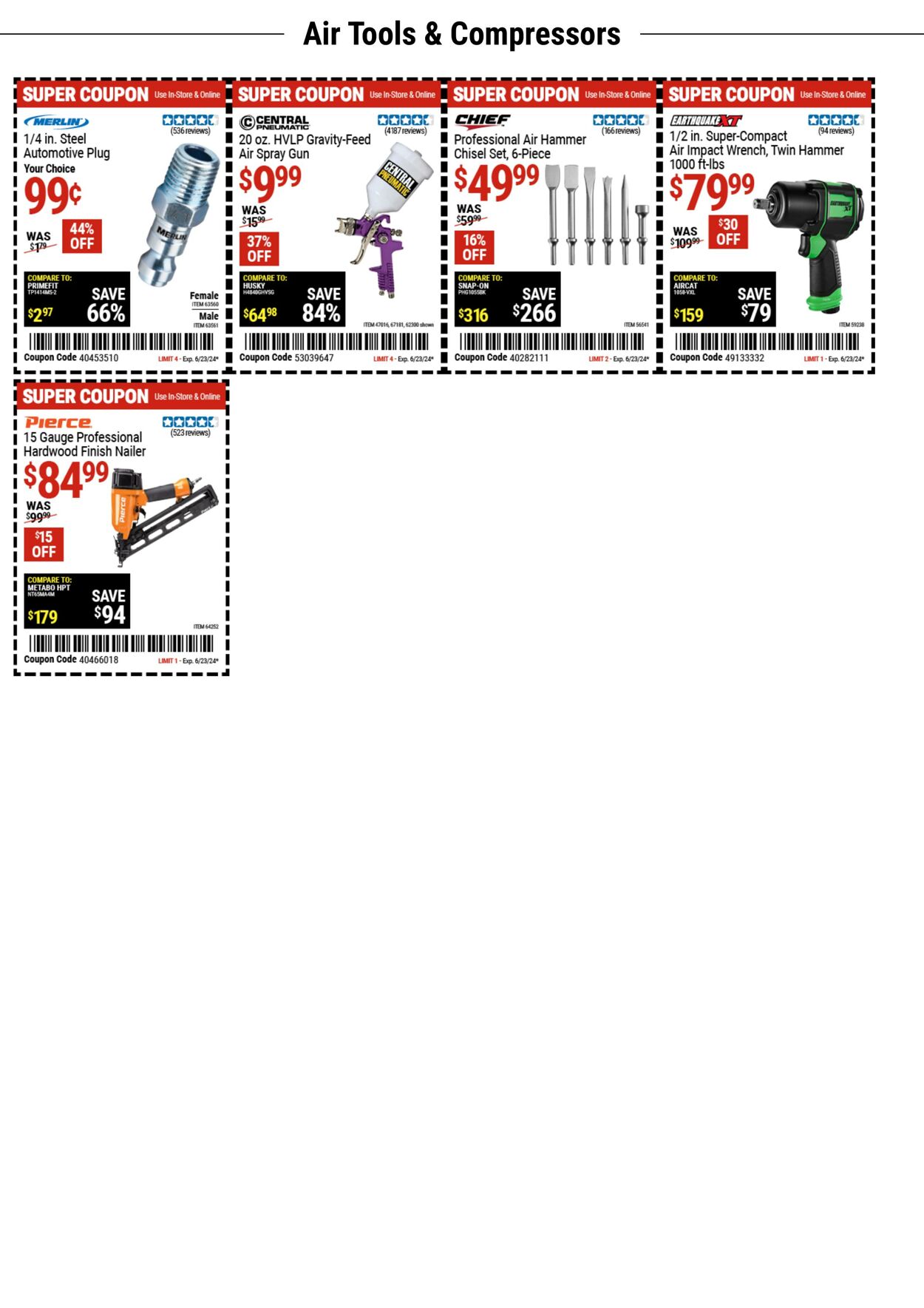 Catalogue Harbor Freight from 06/18/2024