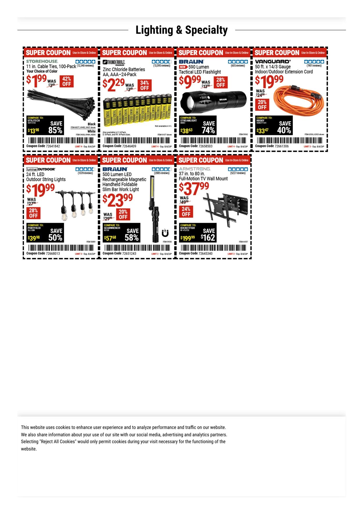 Catalogue Harbor Freight from 07/29/2024