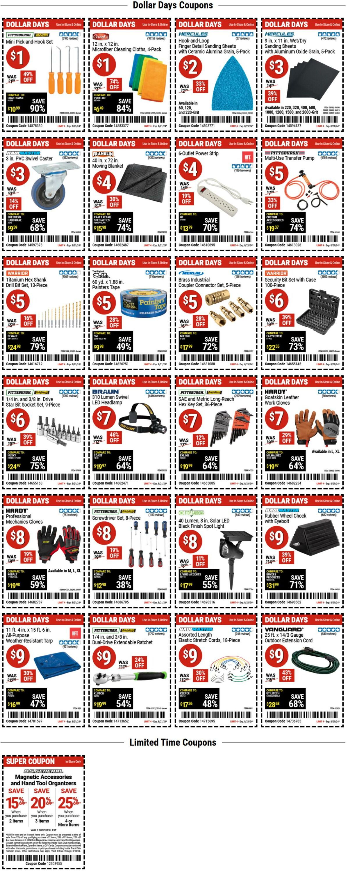 Catalogue Harbor Freight from 08/15/2024