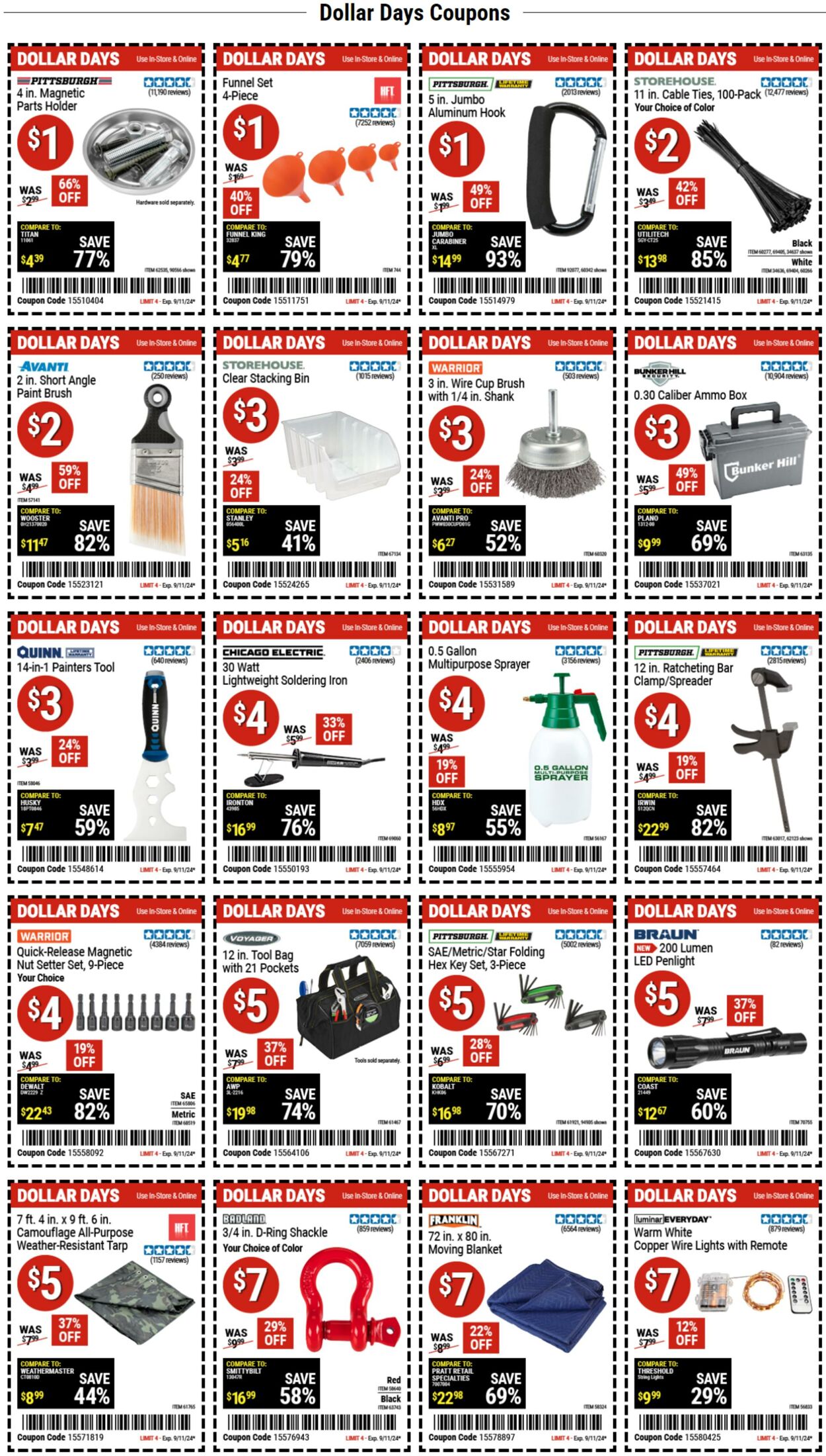 Catalogue Harbor Freight from 09/11/2024