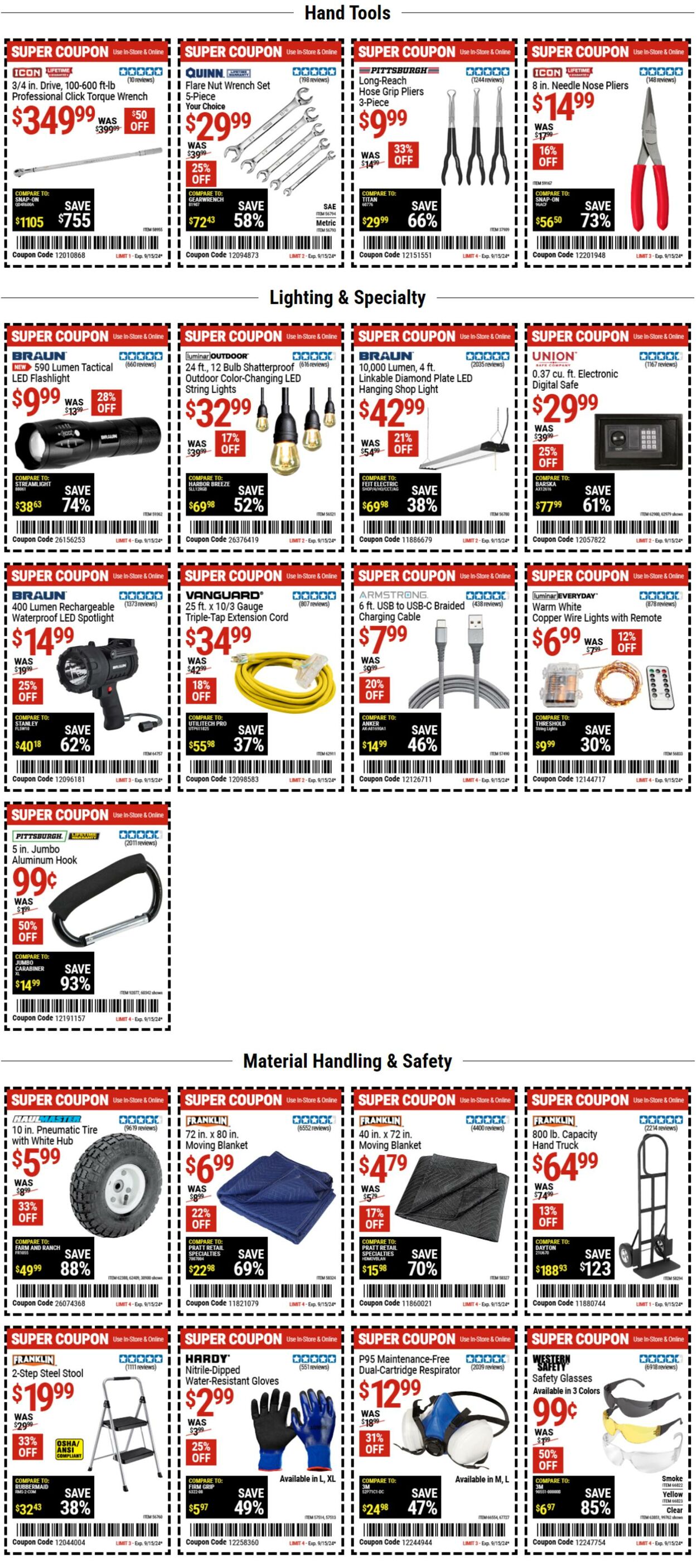 Catalogue Harbor Freight from 09/11/2024