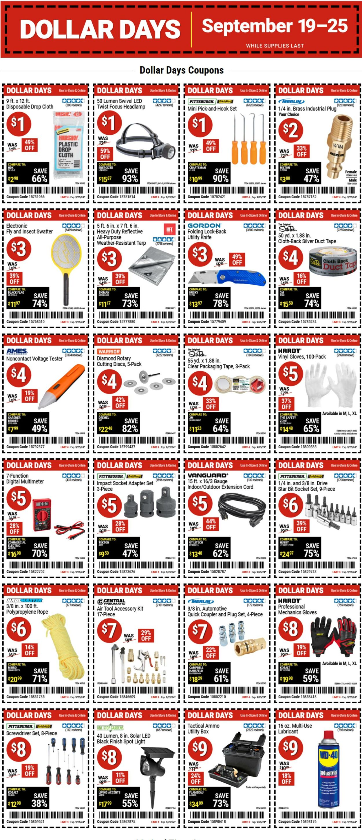 Catalogue Harbor Freight from 09/19/2024