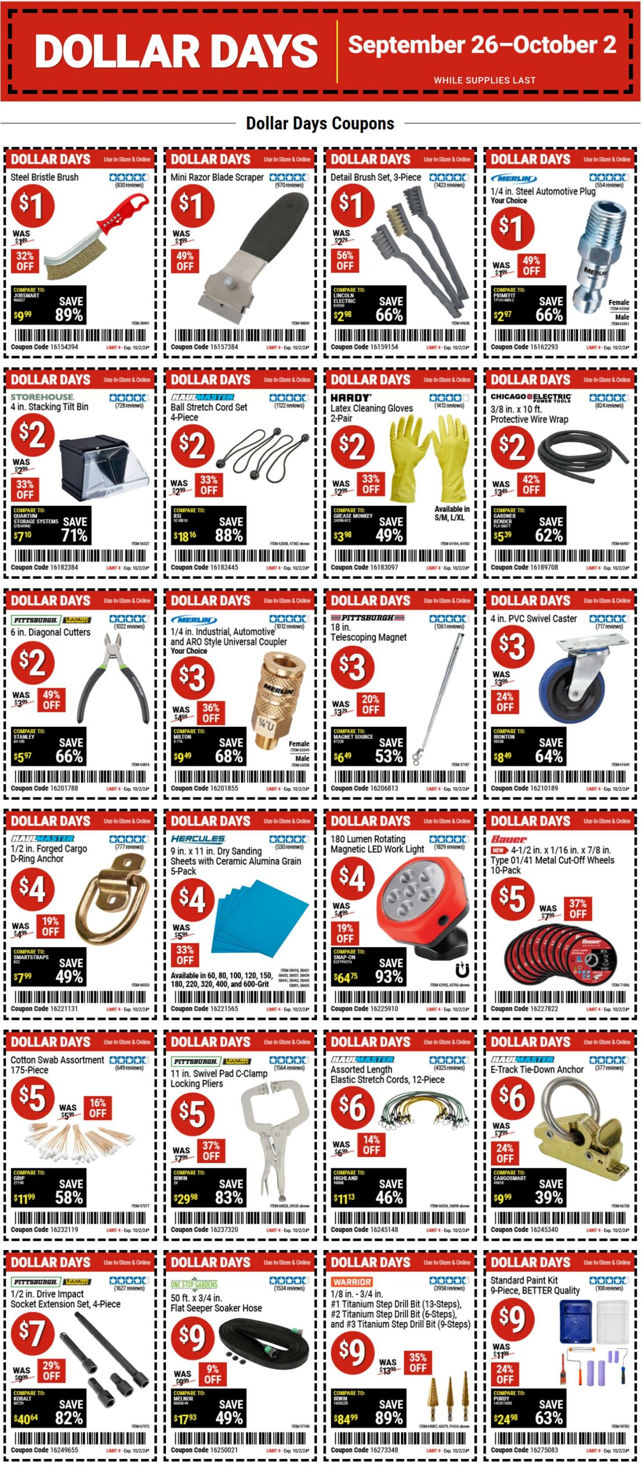 Catalogue Harbor Freight from 09/26/2024