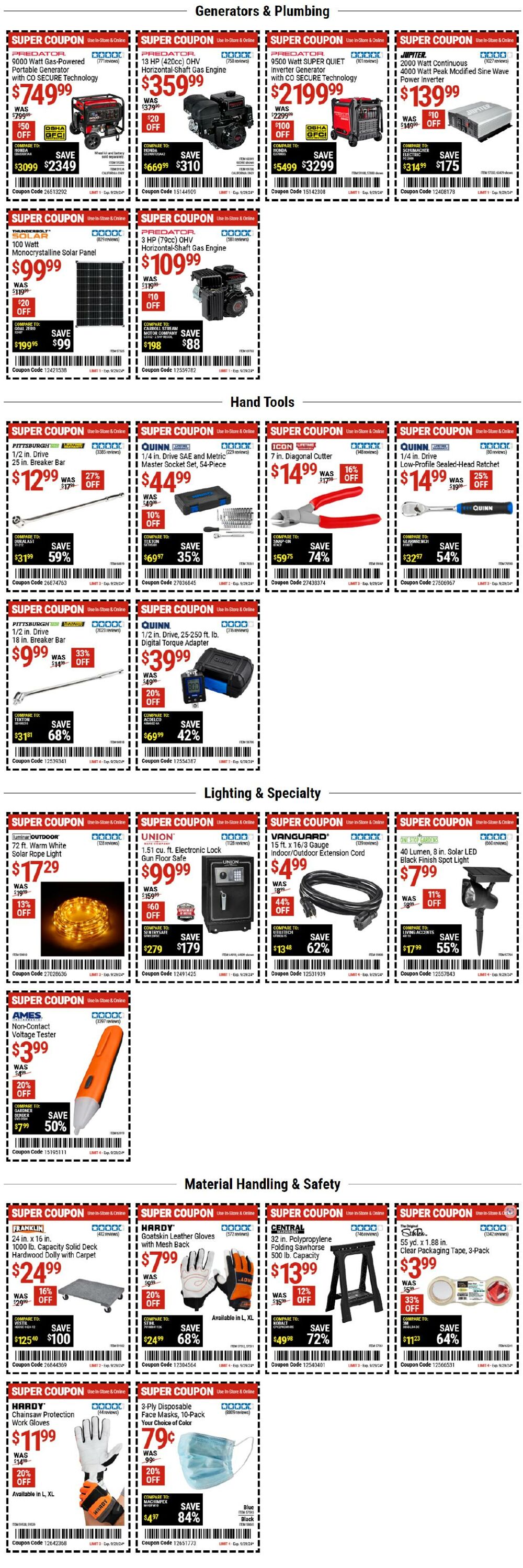 Catalogue Harbor Freight from 09/26/2024